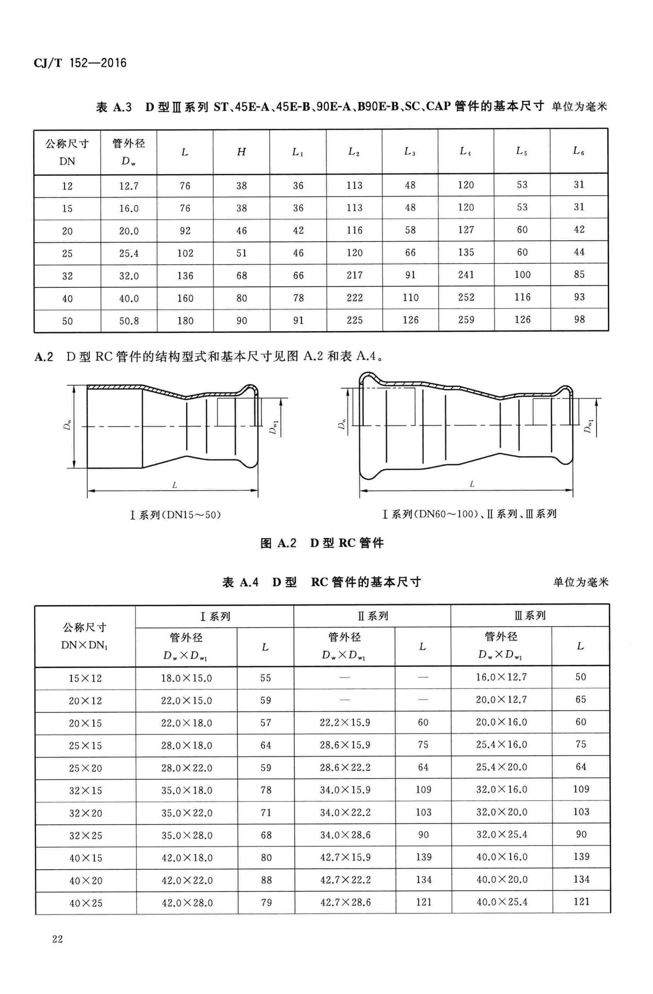 CJ/T152-2016--薄壁不锈钢卡压式和沟槽式管件