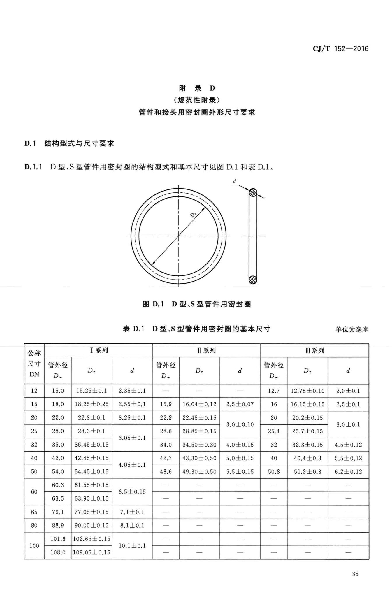 CJ/T152-2016--薄壁不锈钢卡压式和沟槽式管件