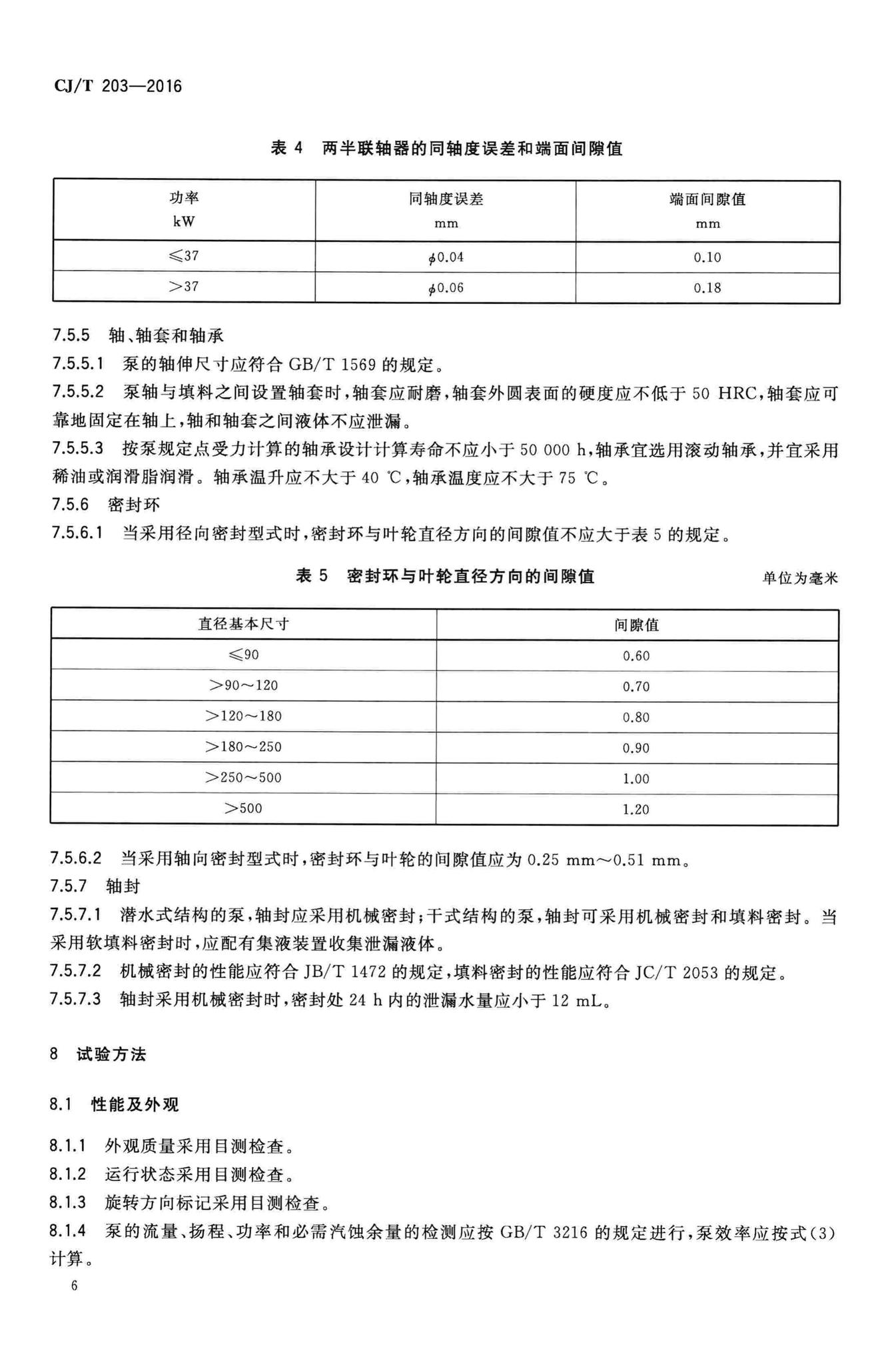 CJ/T203-2016--无堵塞泵