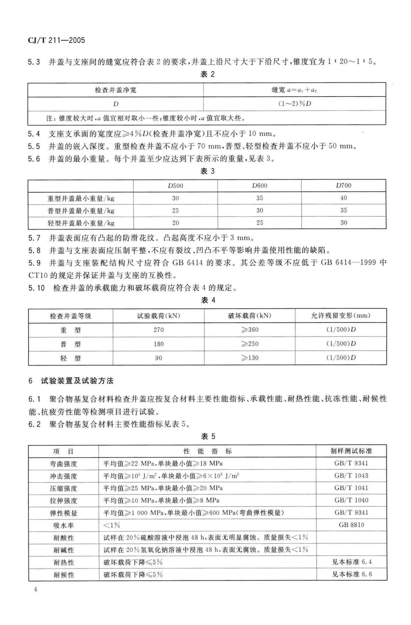 CJ/T211-2005--聚合物基复合材料检查井盖