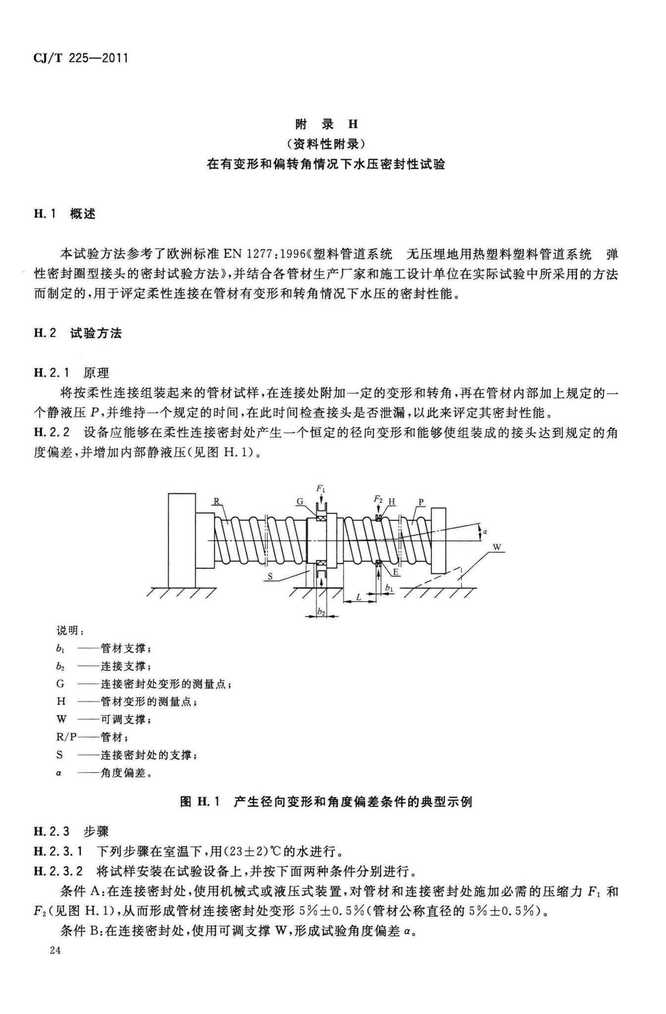 CJ/T225-2011--埋地排水用钢带增强聚乙烯(PE)螺旋波纹管