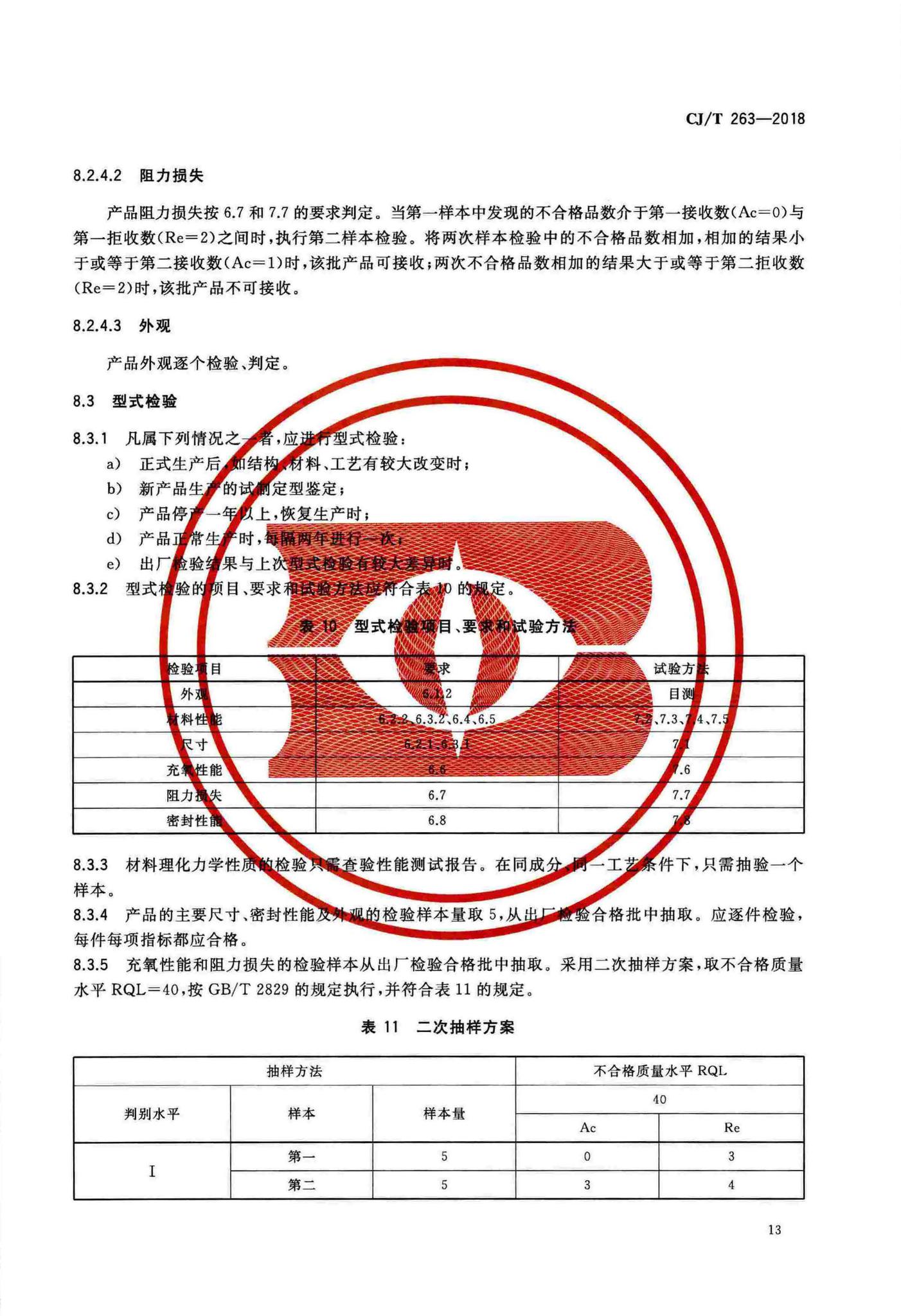 CJ/T263-2018--水处理用刚玉微孔曝气器