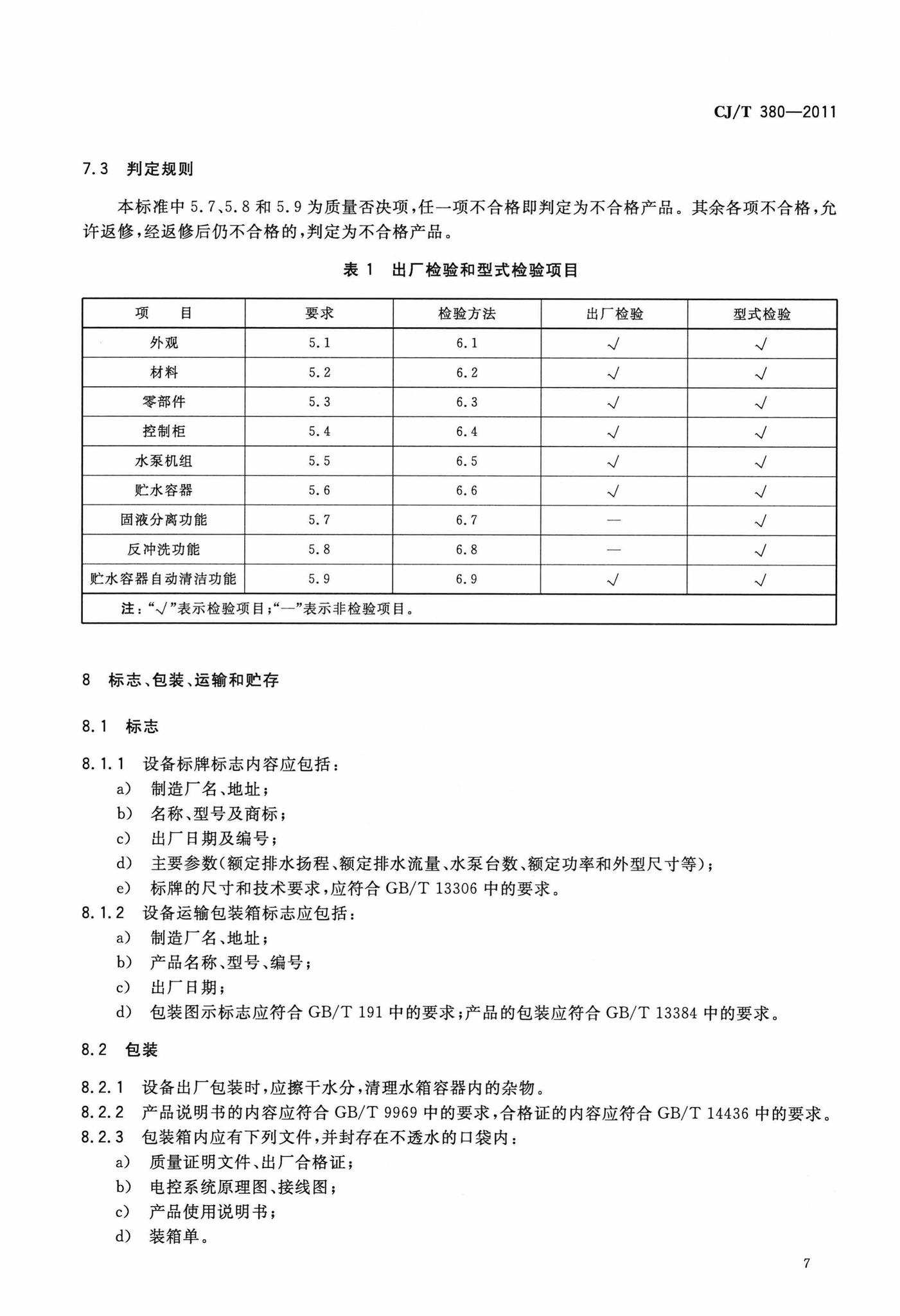 CJ/T380-2011--污水提升装置技术条件