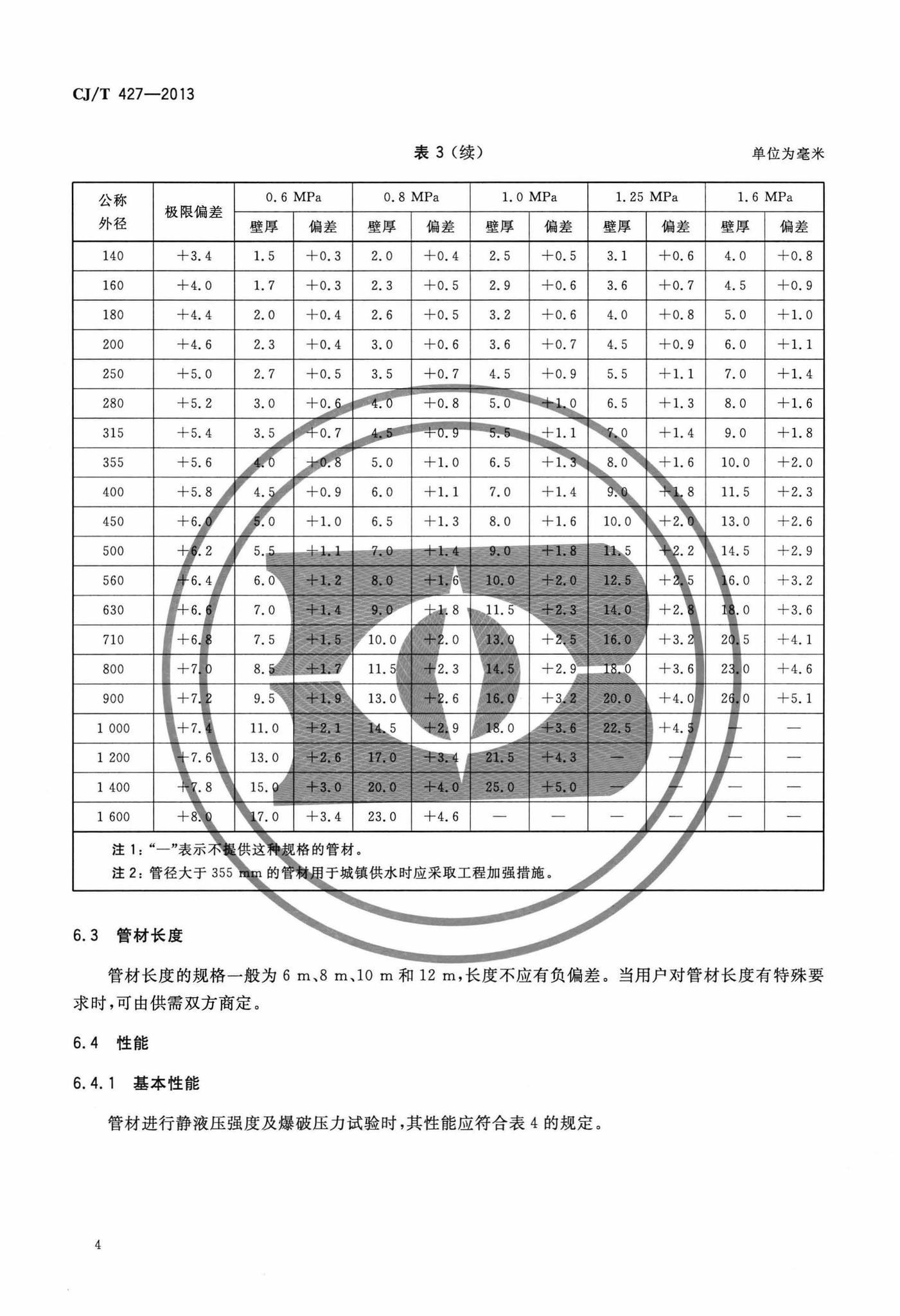 CJ/T427-2013--超高分子量聚乙烯膜片复合管