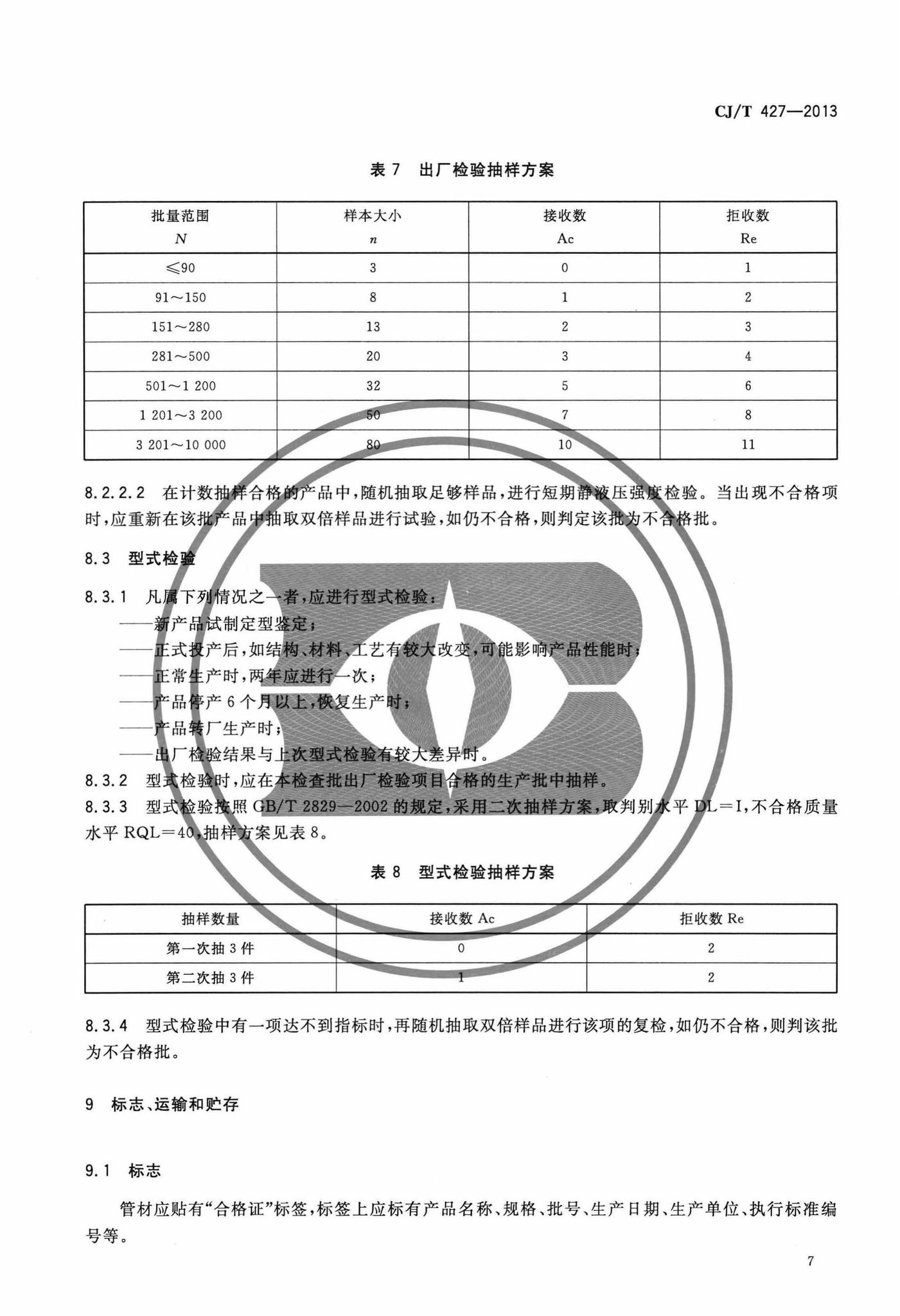 CJ/T427-2013--超高分子量聚乙烯膜片复合管