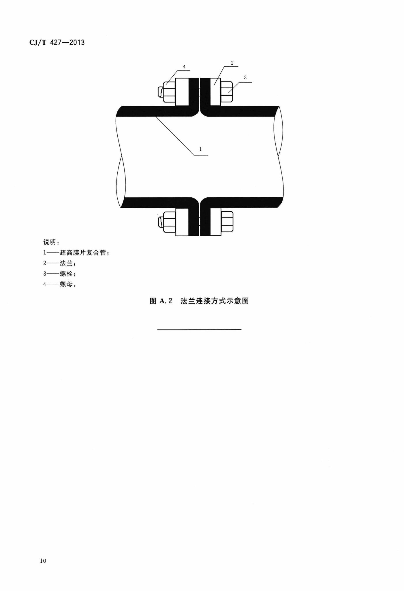 CJ/T427-2013--超高分子量聚乙烯膜片复合管