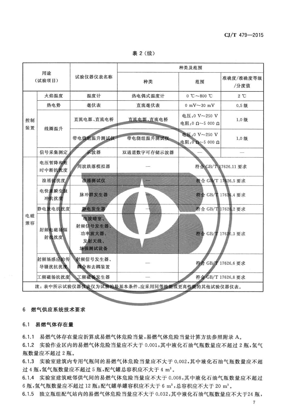 CJ/T479-2015--燃气燃烧器具实验室技术通则