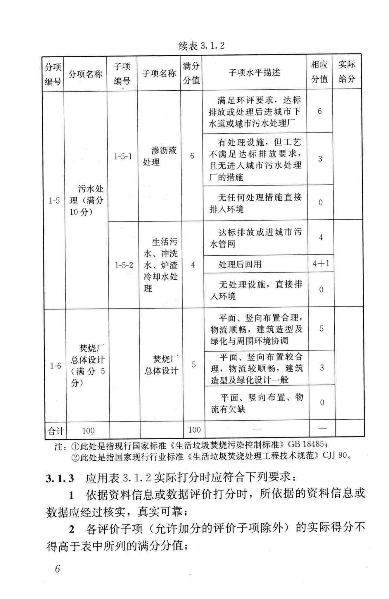 CJJ/T137-2010--生活垃圾焚烧厂评价标准