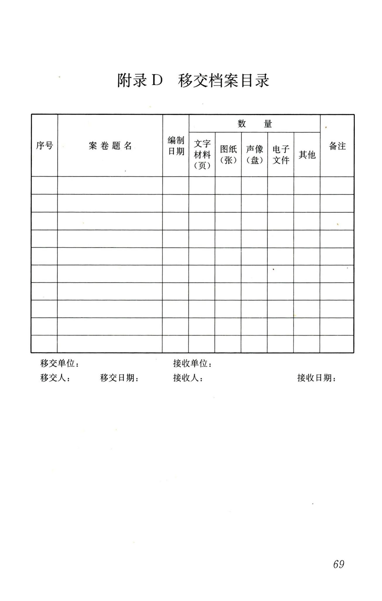 CJJ/T158-2011--城建档案业务管理规范