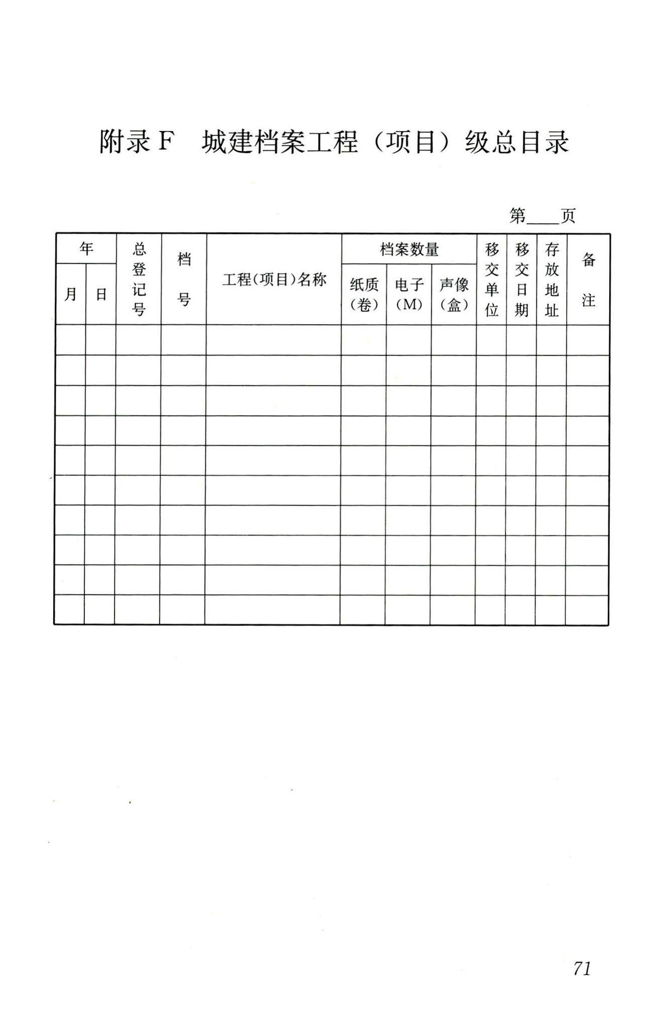 CJJ/T158-2011--城建档案业务管理规范