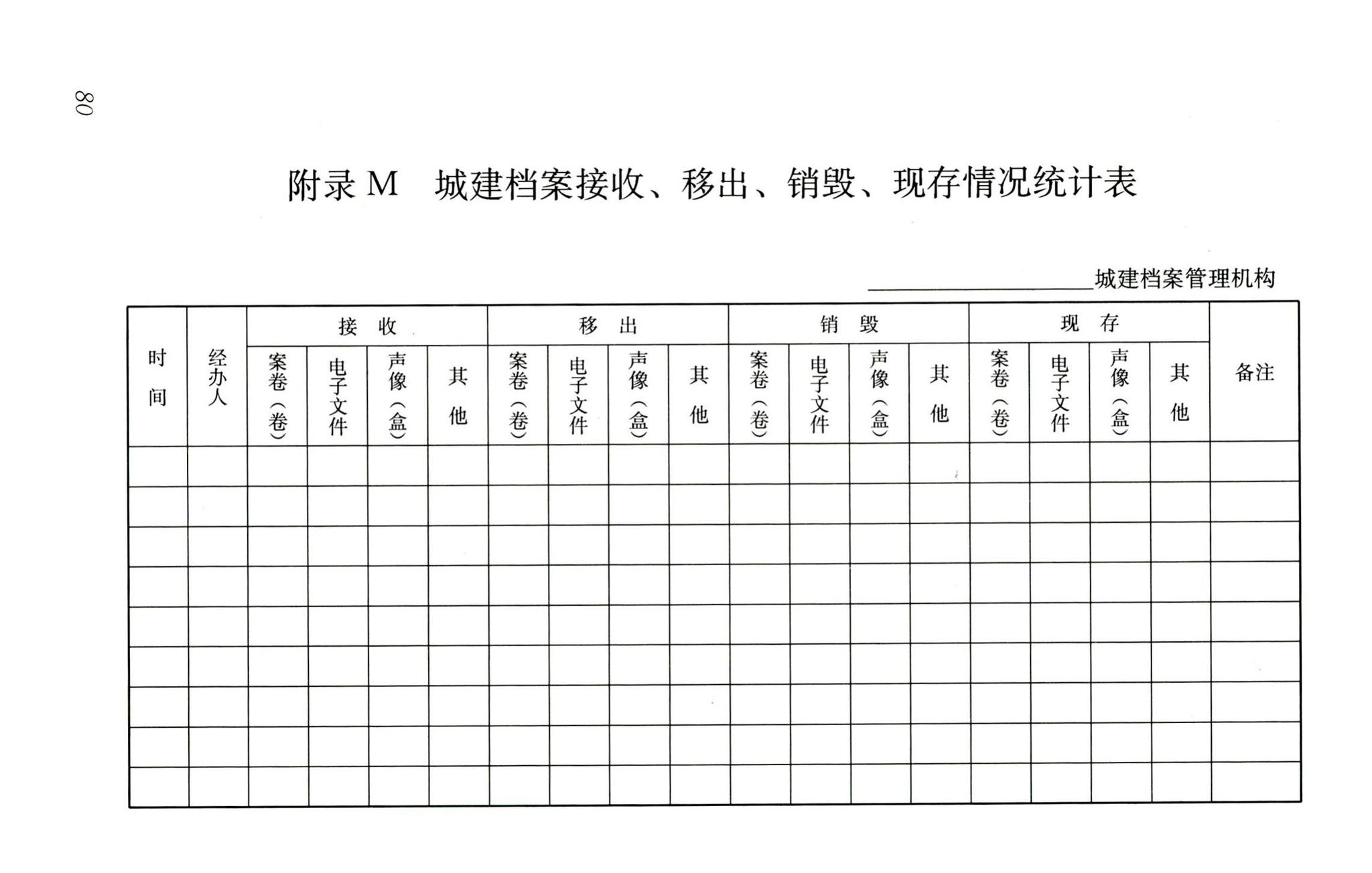 CJJ/T158-2011--城建档案业务管理规范