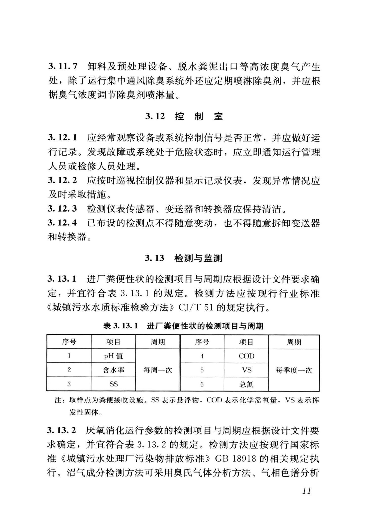 CJJ/T30-2024--粪便处理厂运行维护及其安全技术标准