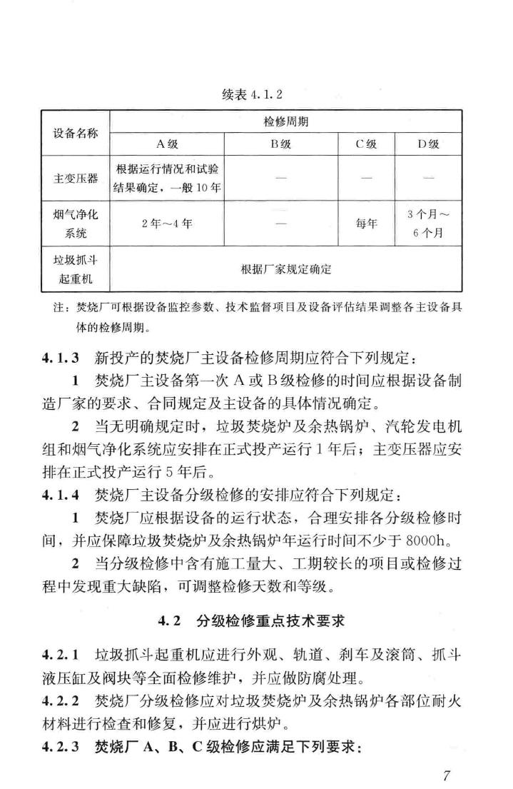 CJJ231-2015--生活垃圾焚烧厂检修规程