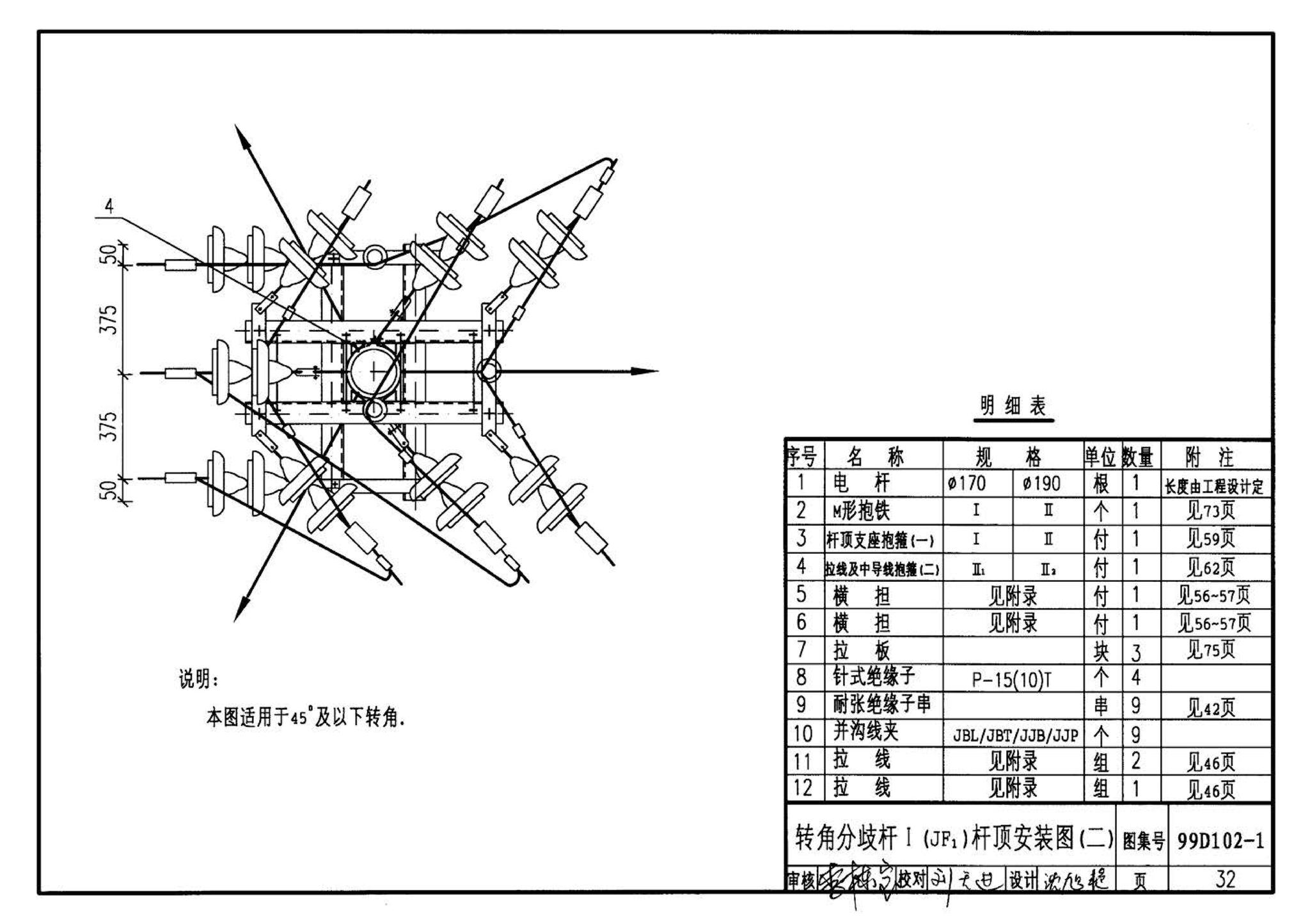 D102-1～2--10kV及以下架空绝缘线路安装（2002年合订本）