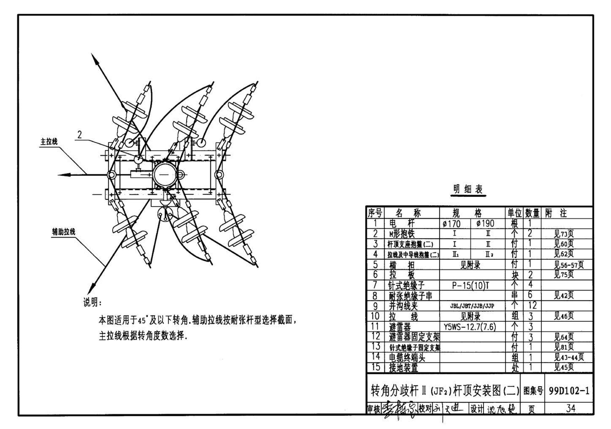 D102-1～2--10kV及以下架空绝缘线路安装（2002年合订本）