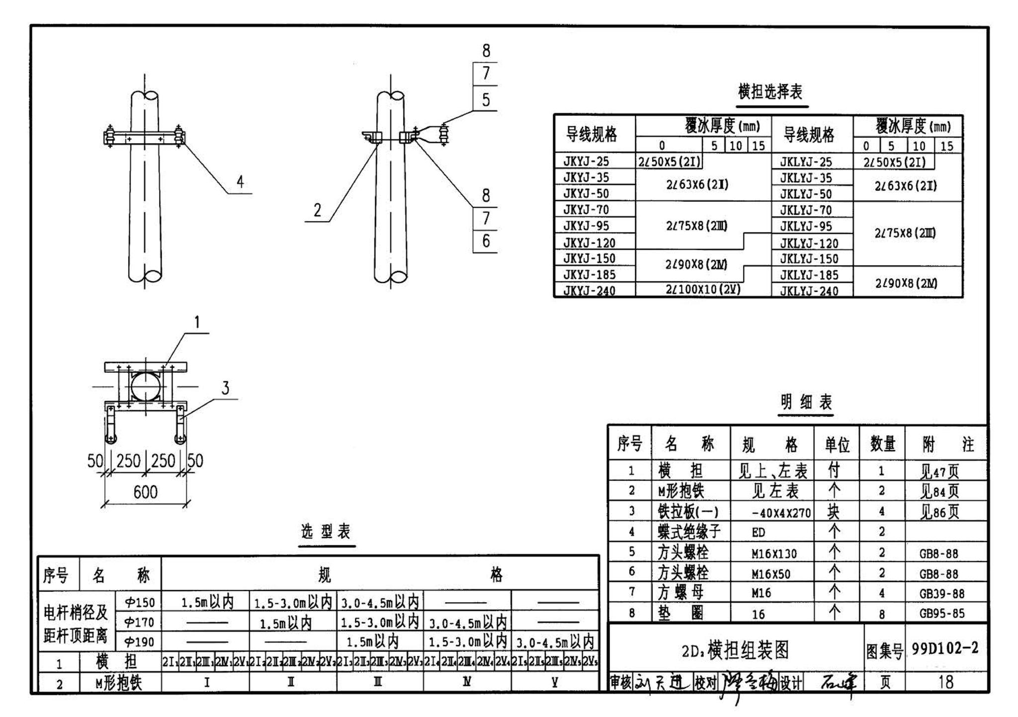 D102-1～2--10kV及以下架空绝缘线路安装（2002年合订本）