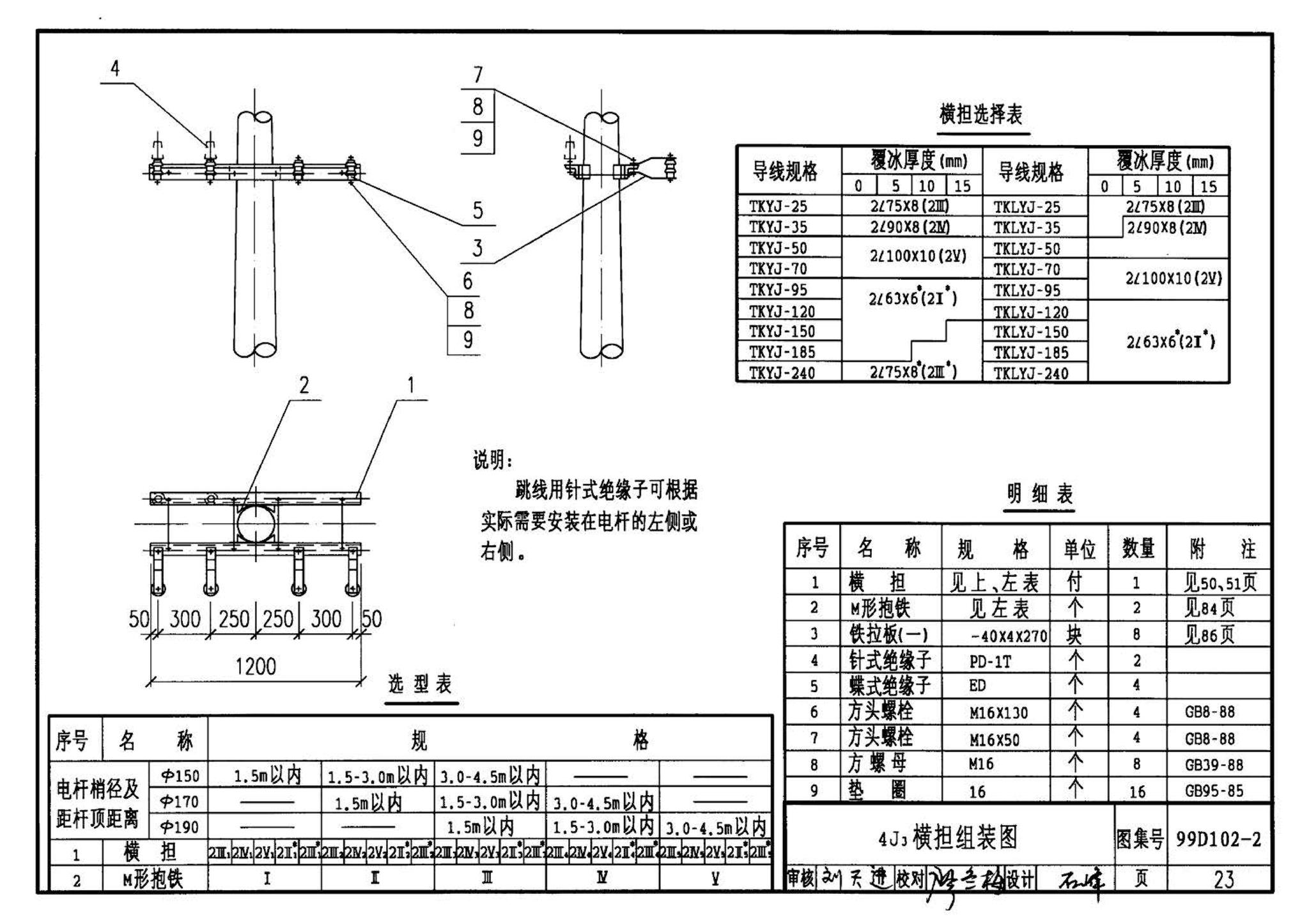 D102-1～2--10kV及以下架空绝缘线路安装（2002年合订本）