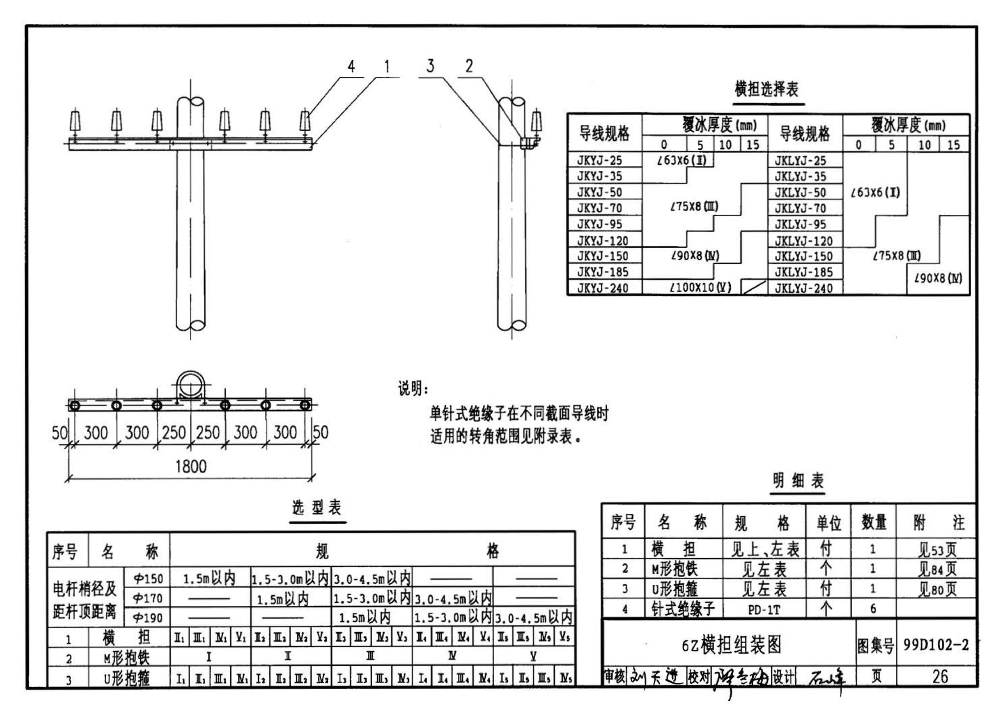 D102-1～2--10kV及以下架空绝缘线路安装（2002年合订本）