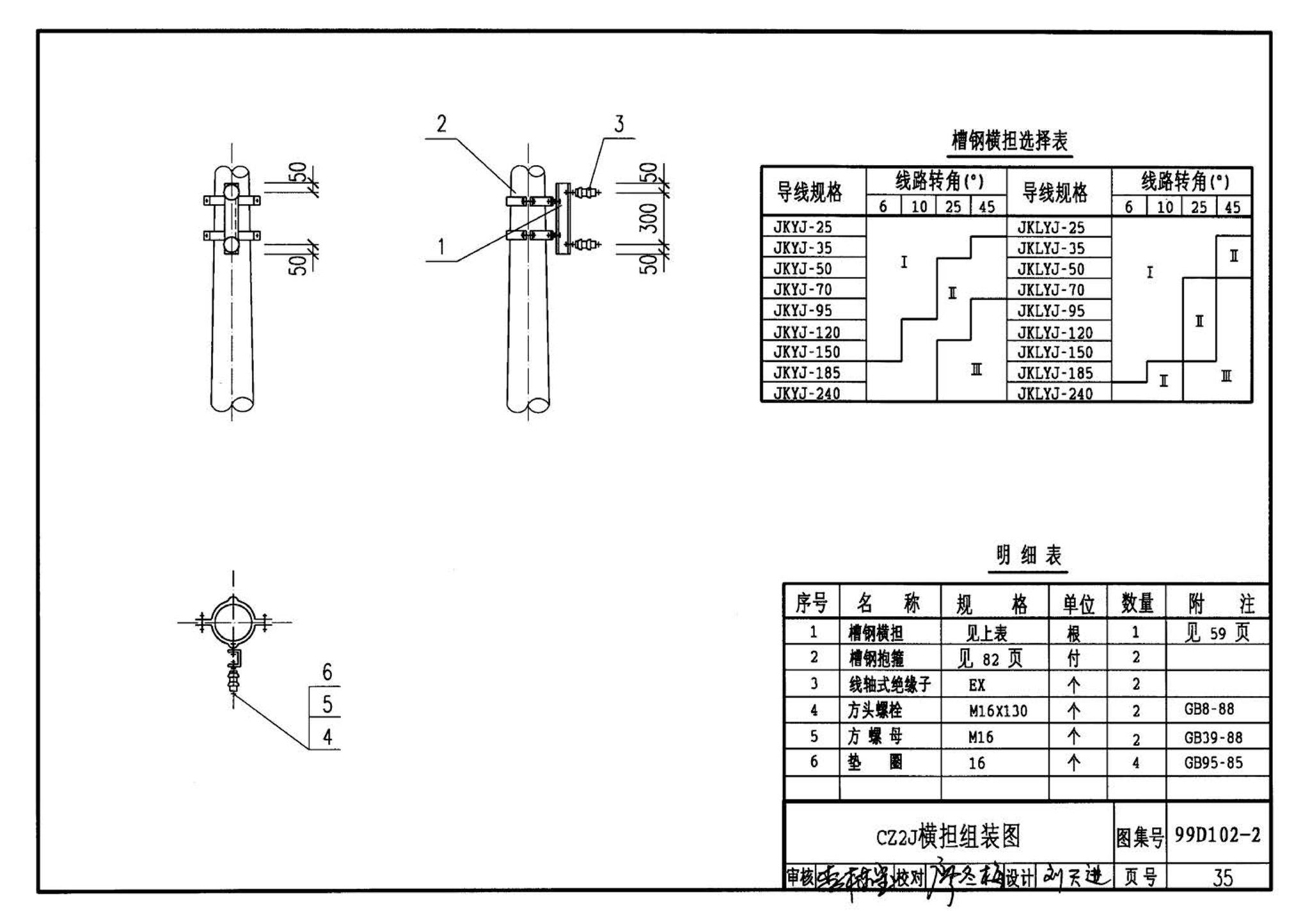 D102-1～2--10kV及以下架空绝缘线路安装（2002年合订本）