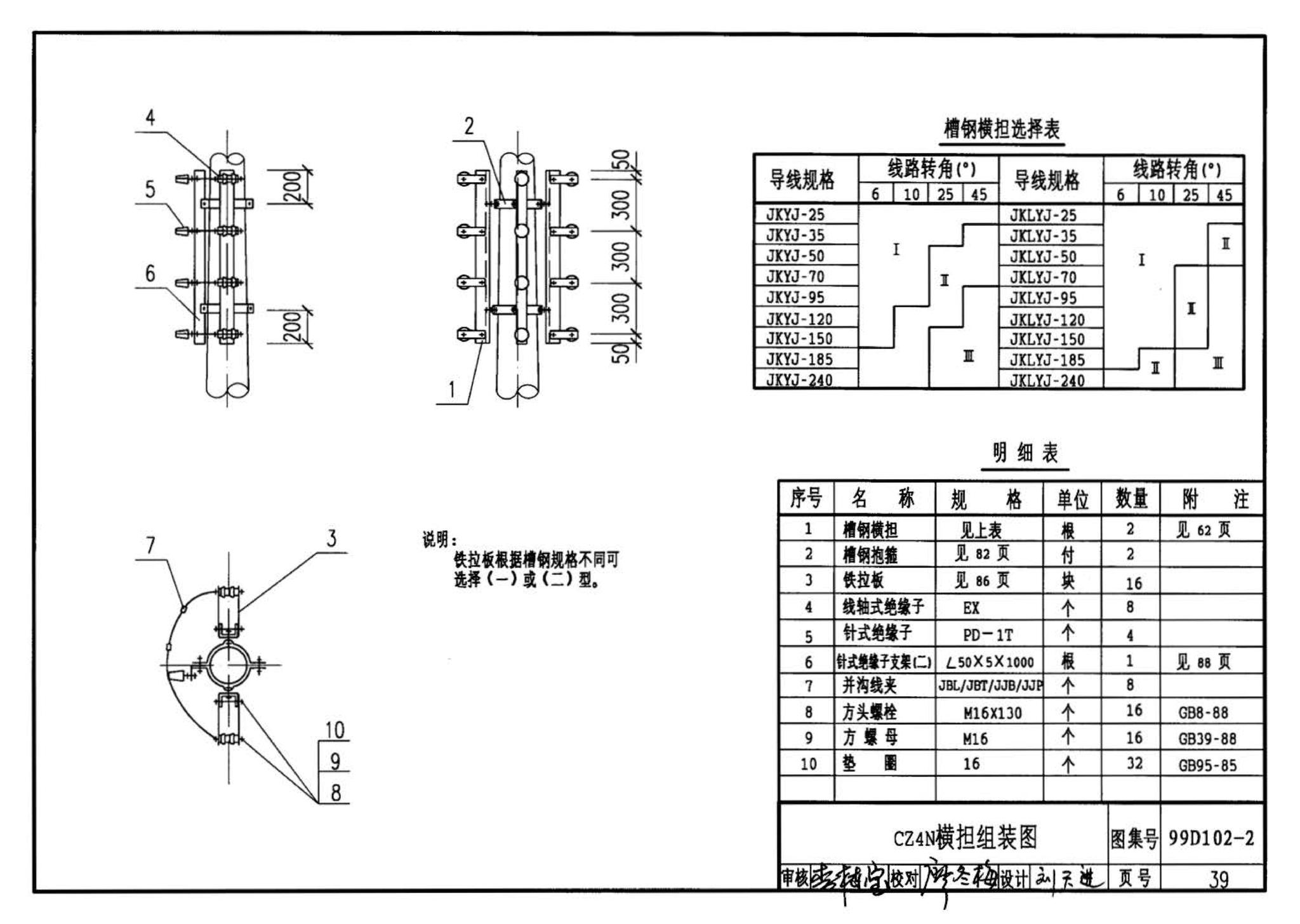 D102-1～2--10kV及以下架空绝缘线路安装（2002年合订本）