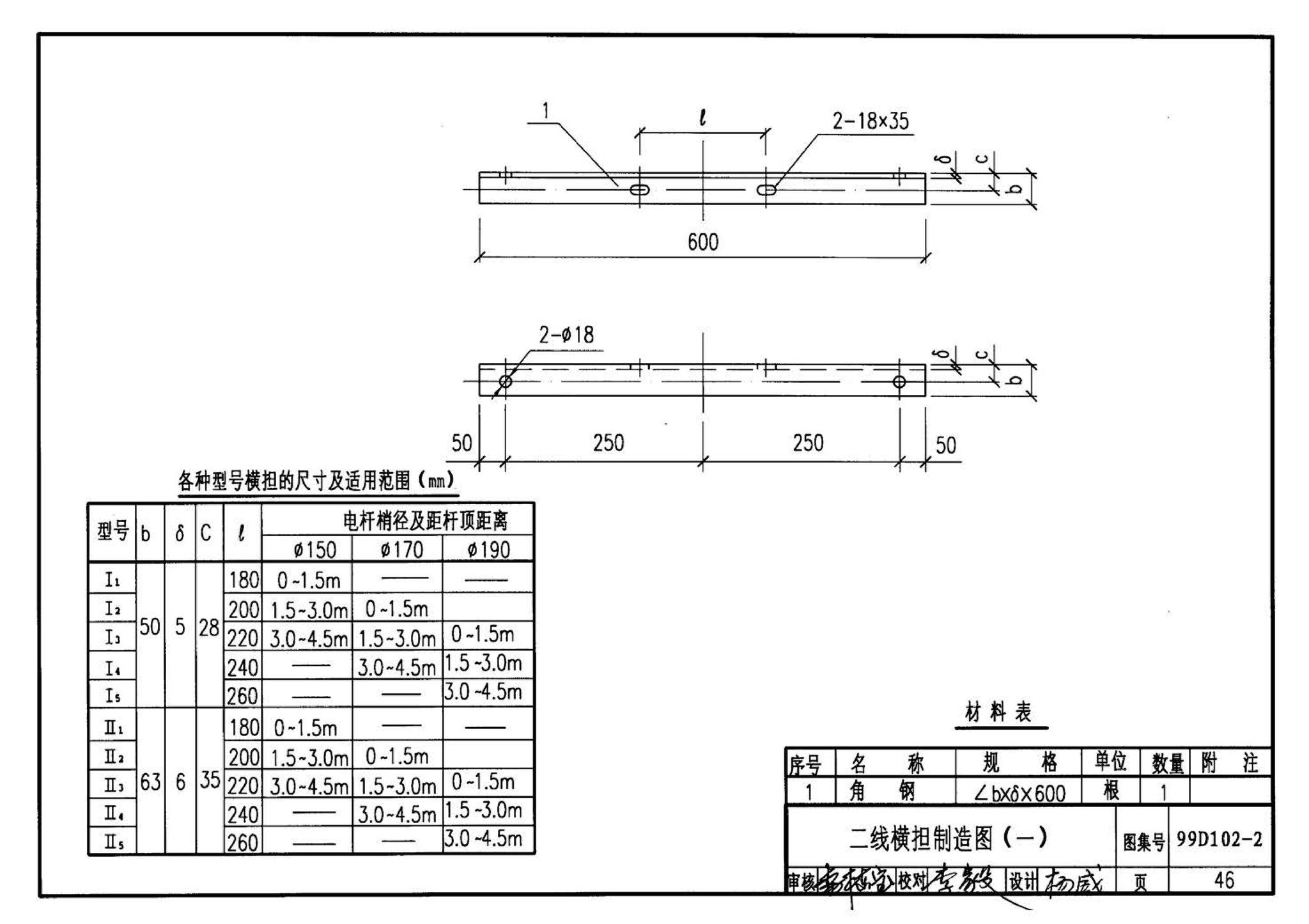 D102-1～2--10kV及以下架空绝缘线路安装（2002年合订本）