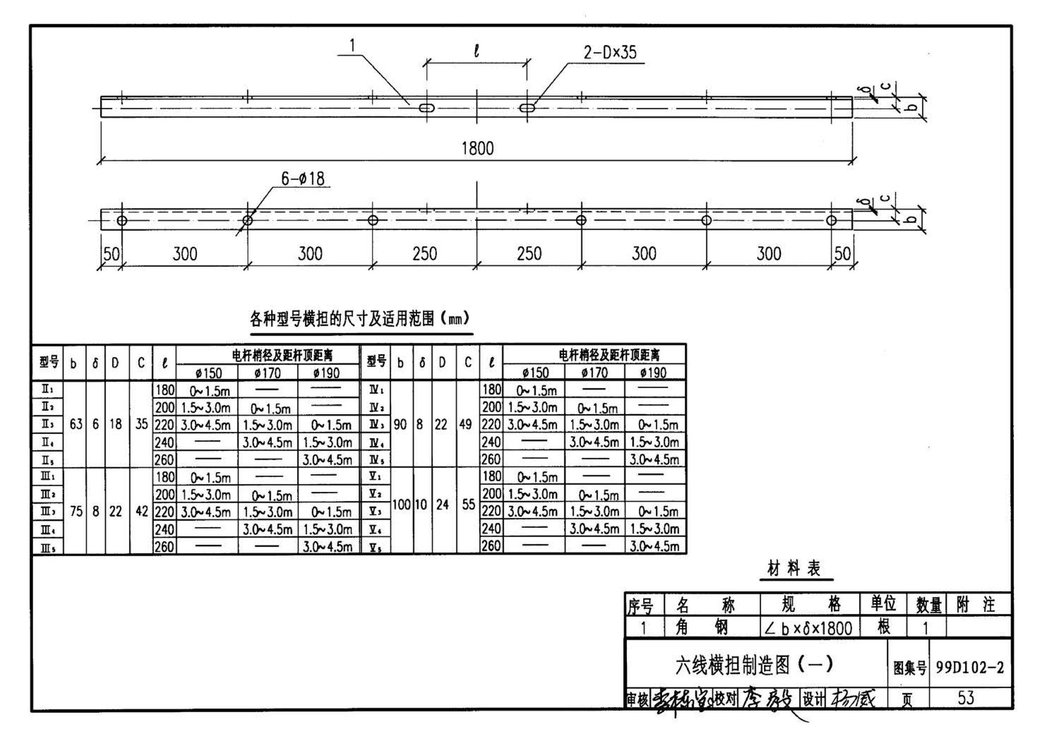 D102-1～2--10kV及以下架空绝缘线路安装（2002年合订本）