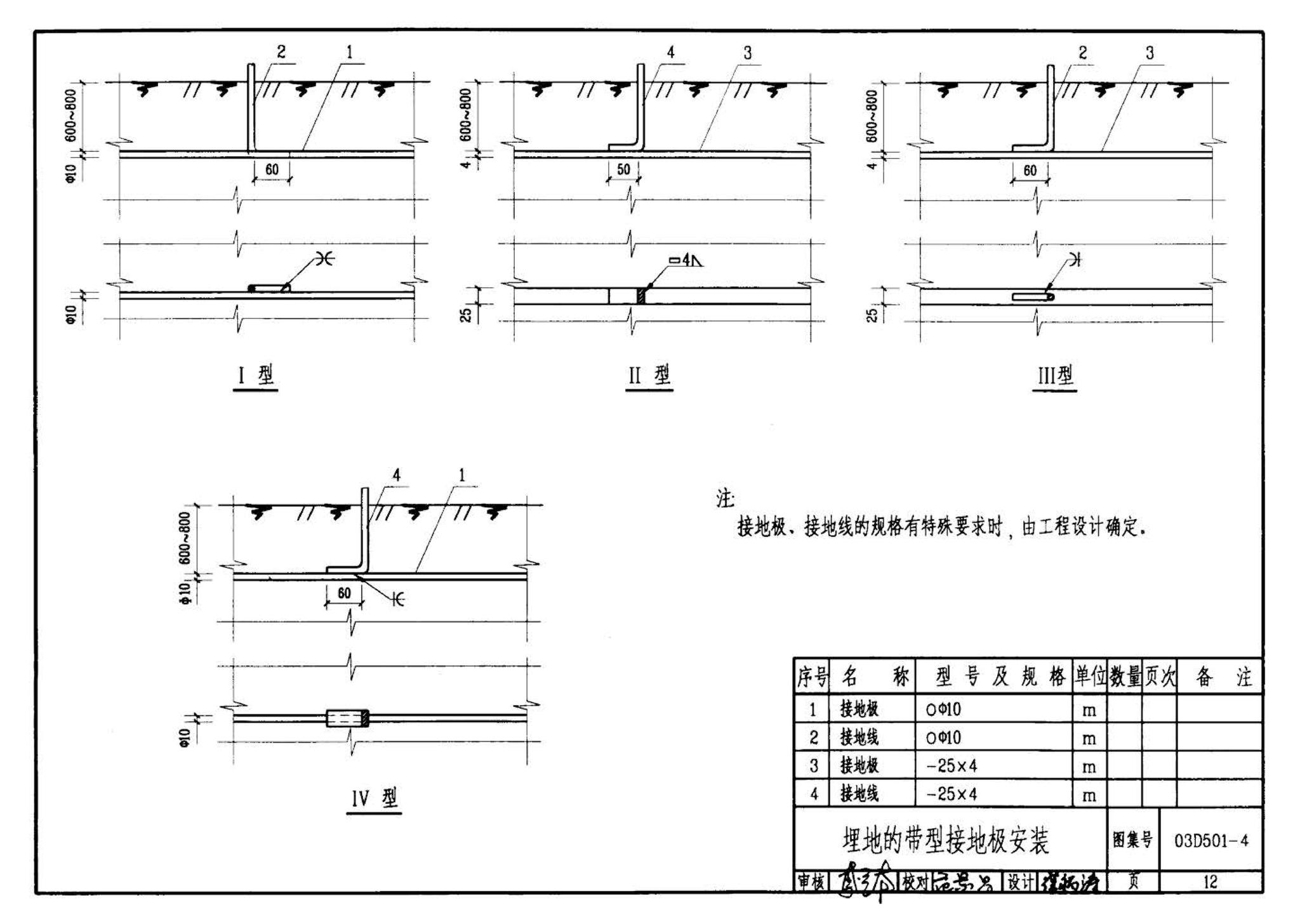 D501-1～4--防雷与接地安装（2003年合订本）（含99D501-1图集2003、2007年局部修改版）