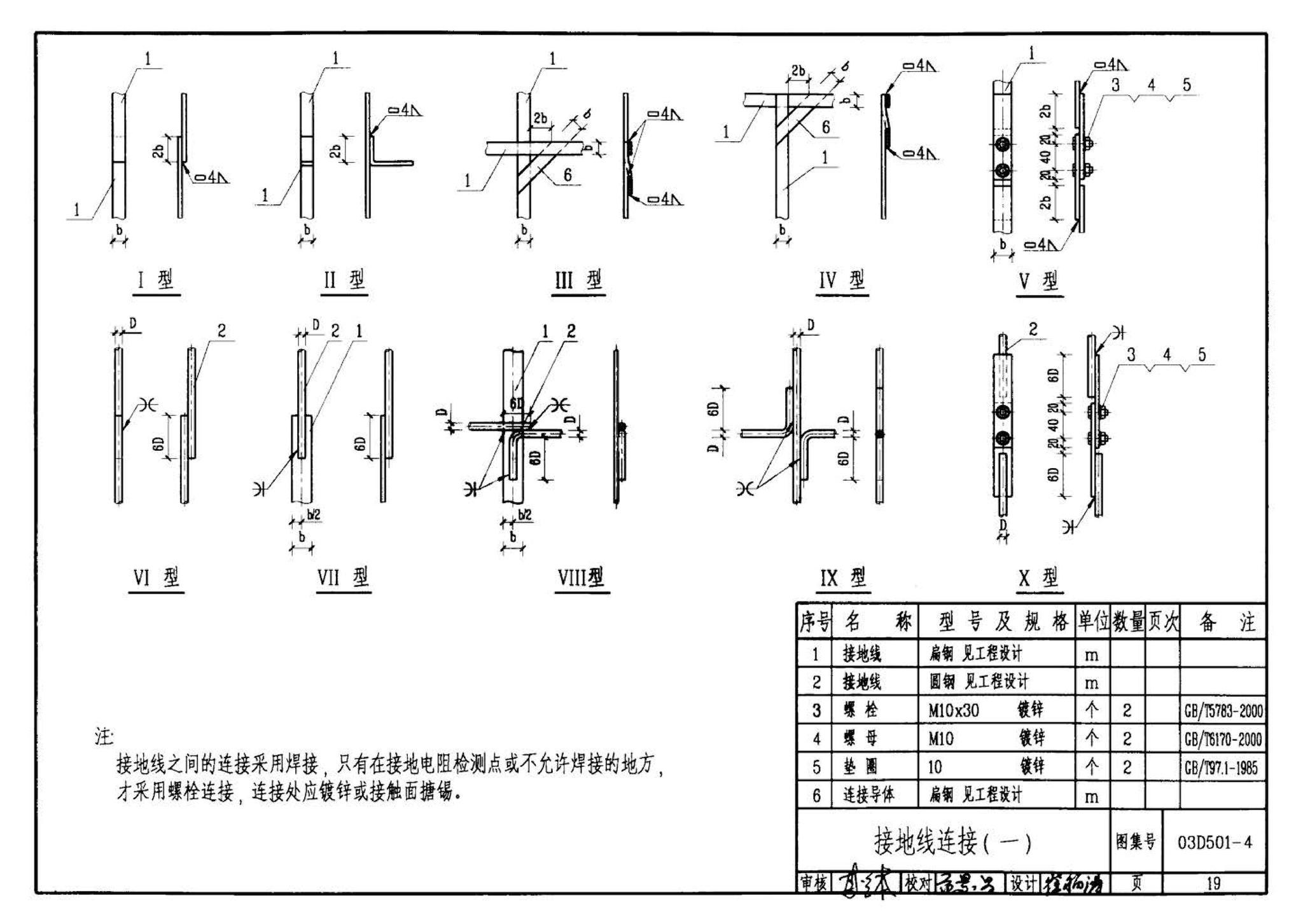 D501-1～4--防雷与接地安装（2003年合订本）（含99D501-1图集2003、2007年局部修改版）