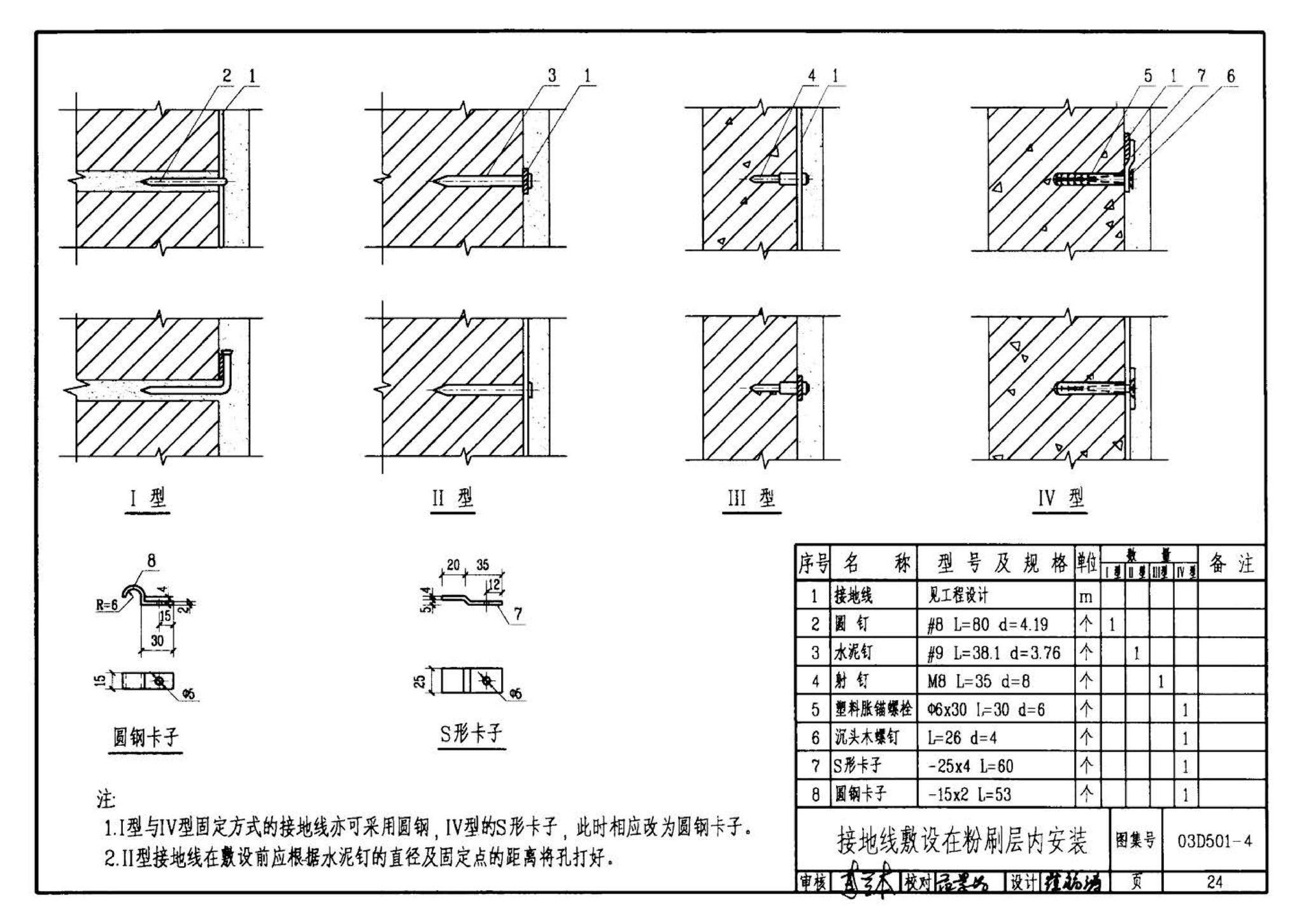 D501-1～4--防雷与接地安装（2003年合订本）（含99D501-1图集2003、2007年局部修改版）