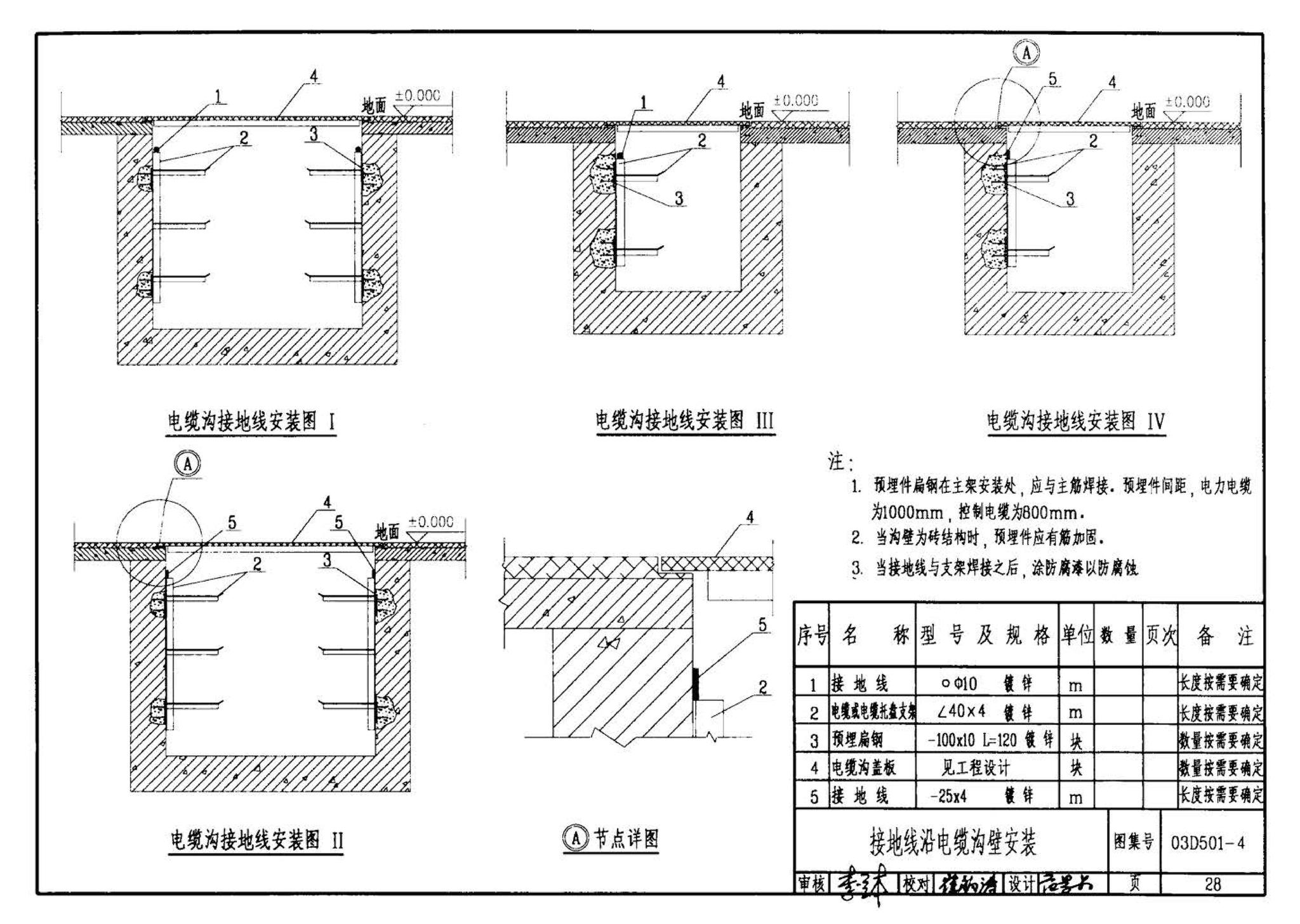 D501-1～4--防雷与接地安装（2003年合订本）（含99D501-1图集2003、2007年局部修改版）
