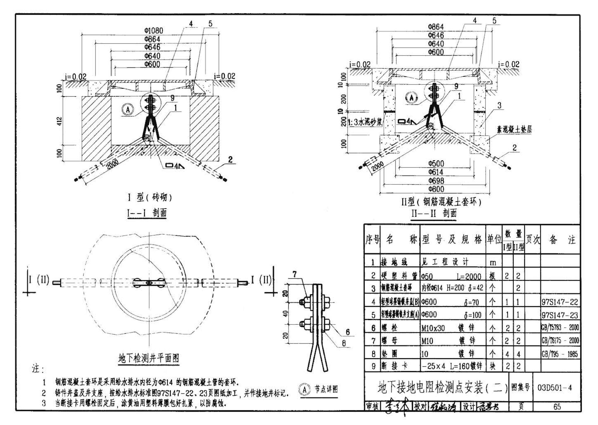 D501-1～4--防雷与接地安装（2003年合订本）（含99D501-1图集2003、2007年局部修改版）