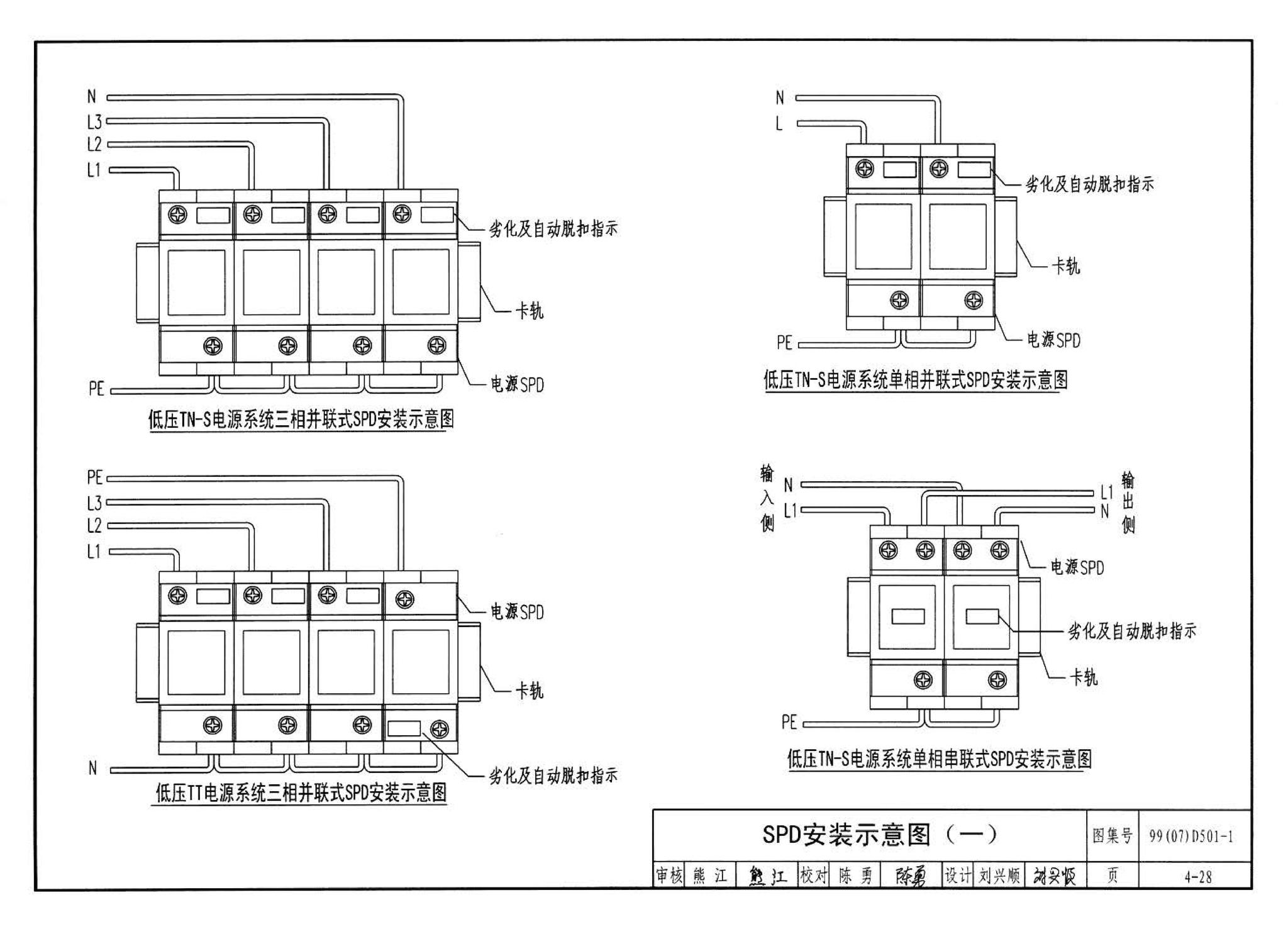 D501-1～4--防雷与接地安装（2003年合订本）（含99D501-1图集2003、2007年局部修改版）
