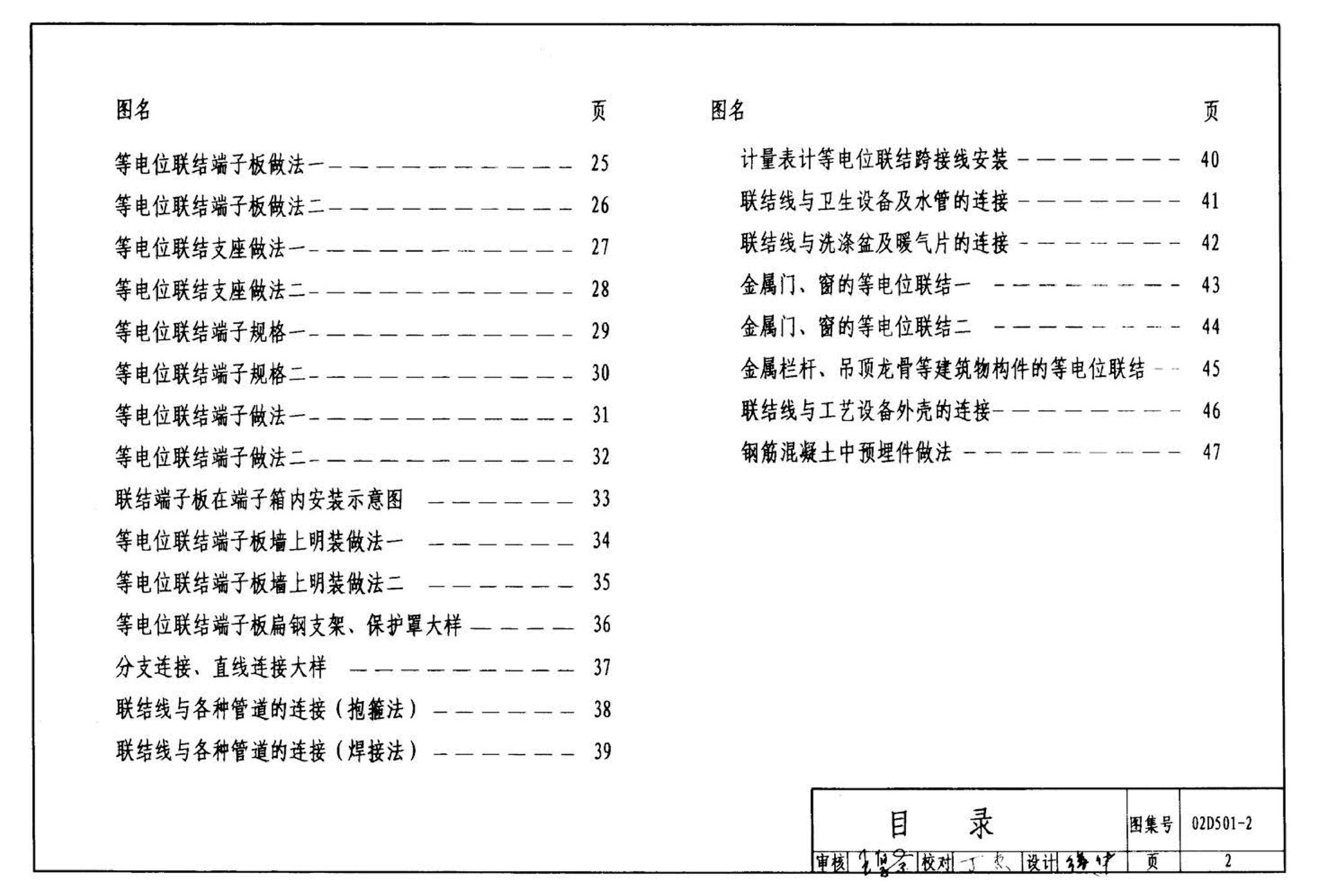 D501-1～4--防雷与接地安装（2003年合订本）（含99D501-1图集2003、2007年局部修改版）