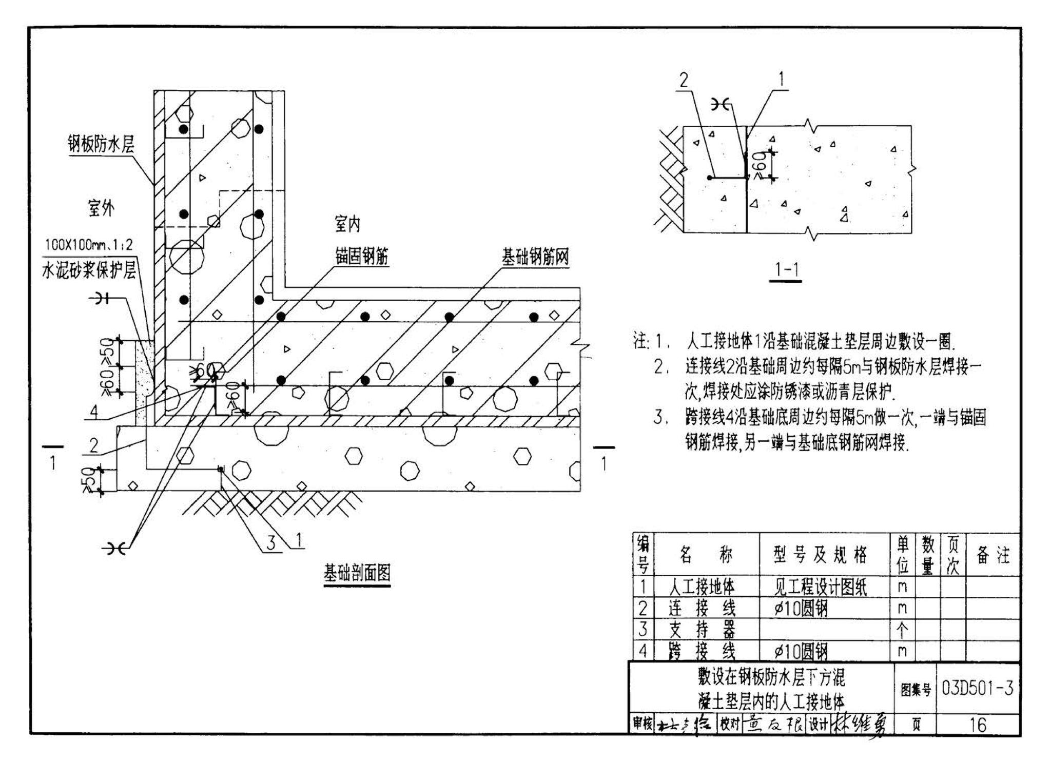 D501-1～4--防雷与接地安装（2003年合订本）（含99D501-1图集2003、2007年局部修改版）