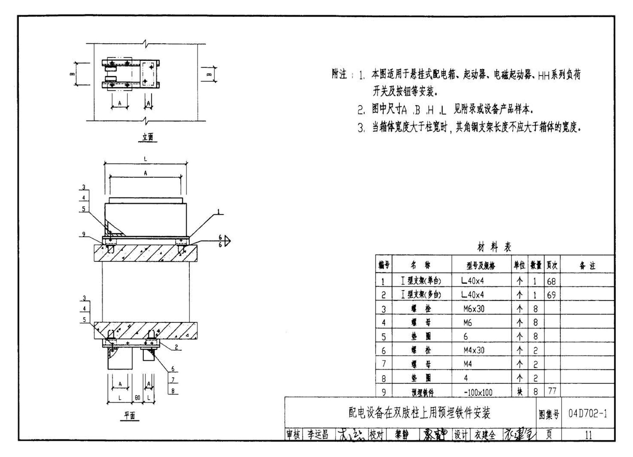 D702-1～3--常用低压配电设备及灯具安装（2004年合订本）