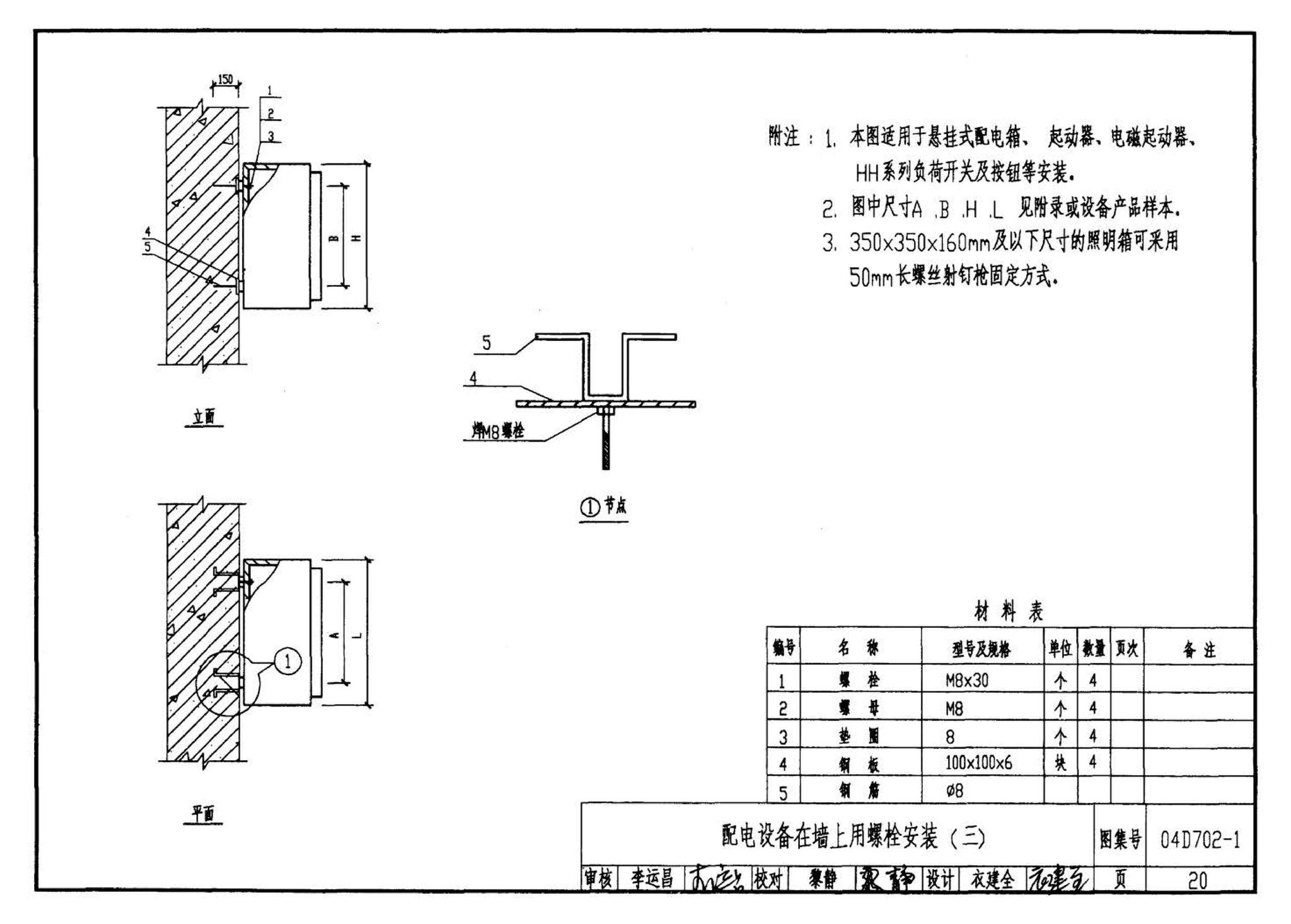 D702-1～3--常用低压配电设备及灯具安装（2004年合订本）