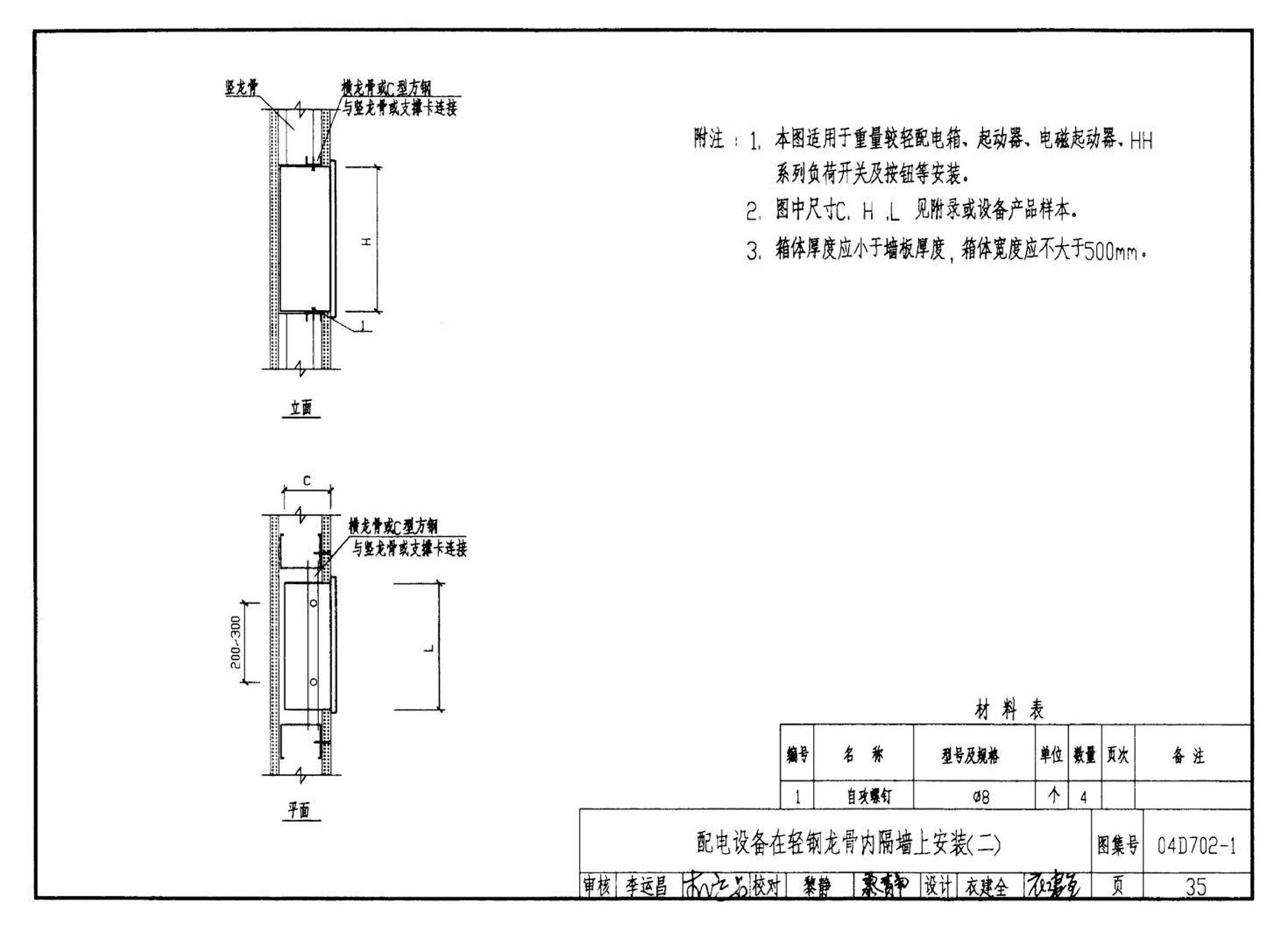 D702-1～3--常用低压配电设备及灯具安装（2004年合订本）