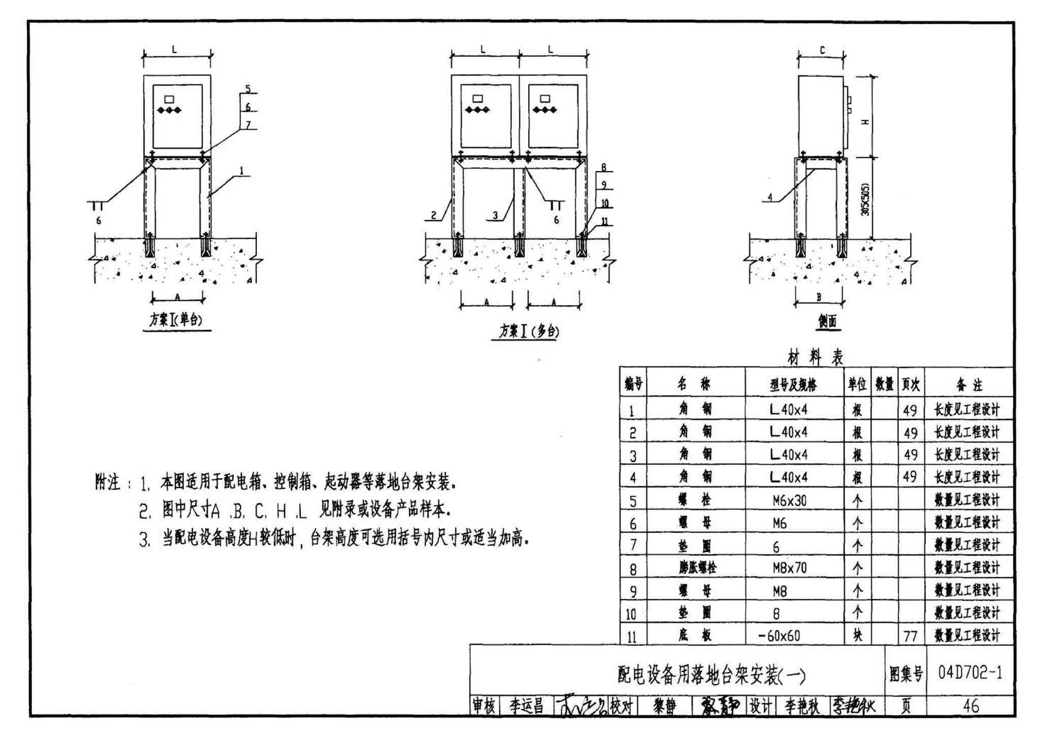 D702-1～3--常用低压配电设备及灯具安装（2004年合订本）