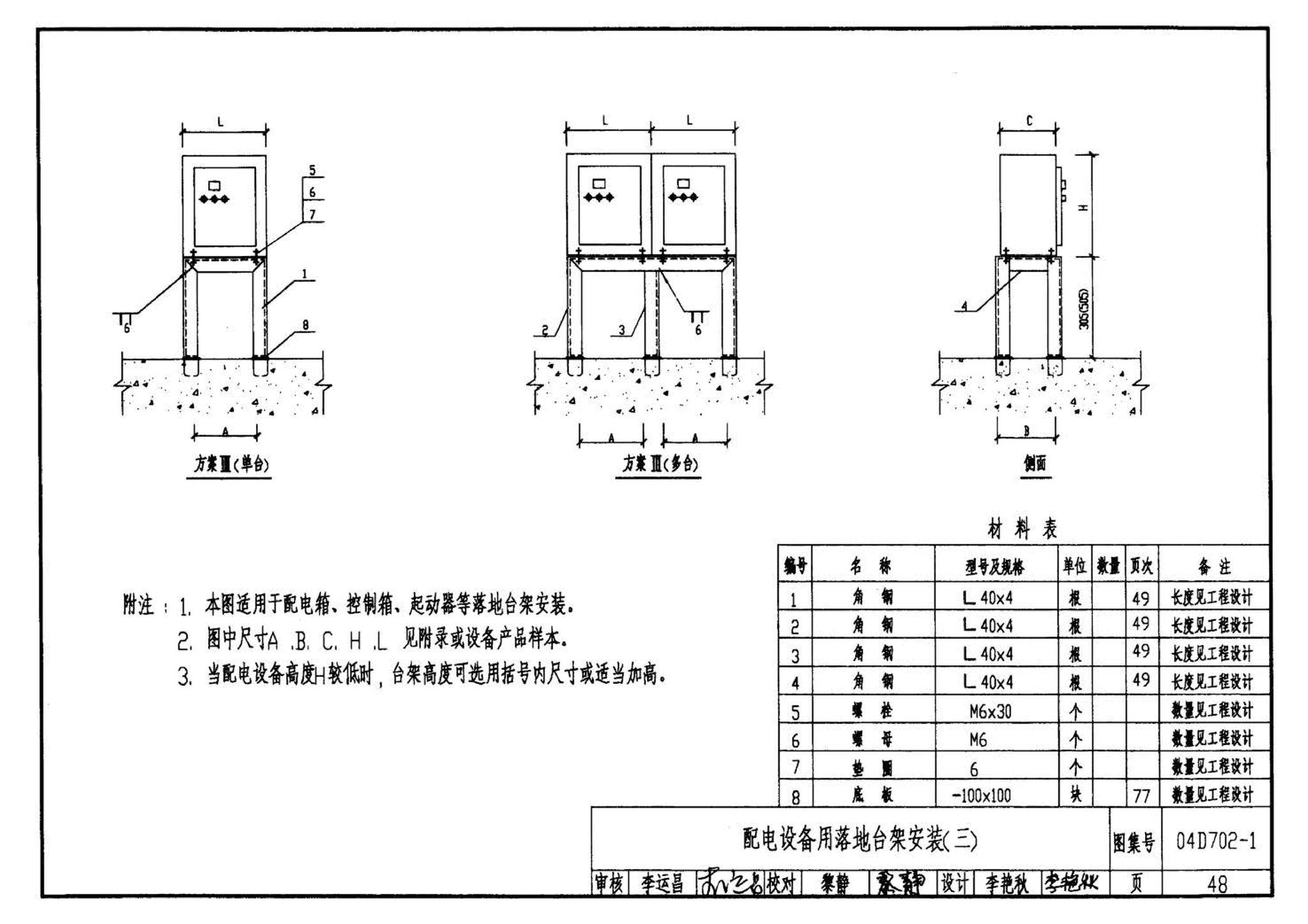 D702-1～3--常用低压配电设备及灯具安装（2004年合订本）