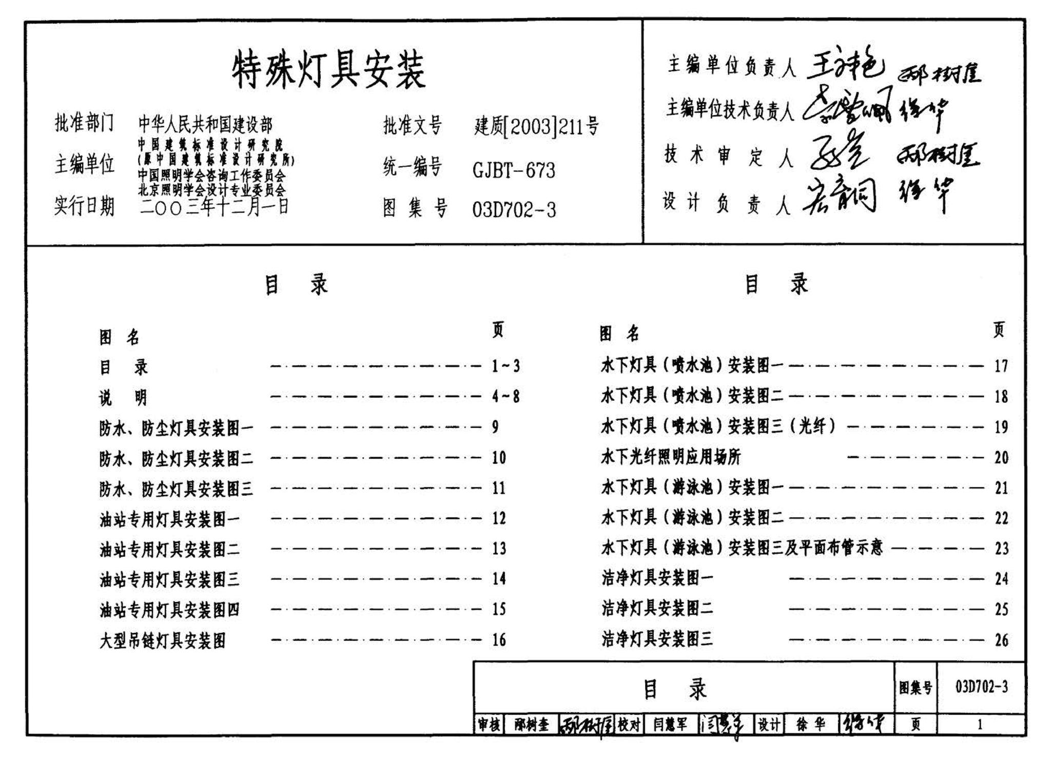 D702-1～3--常用低压配电设备及灯具安装（2004年合订本）