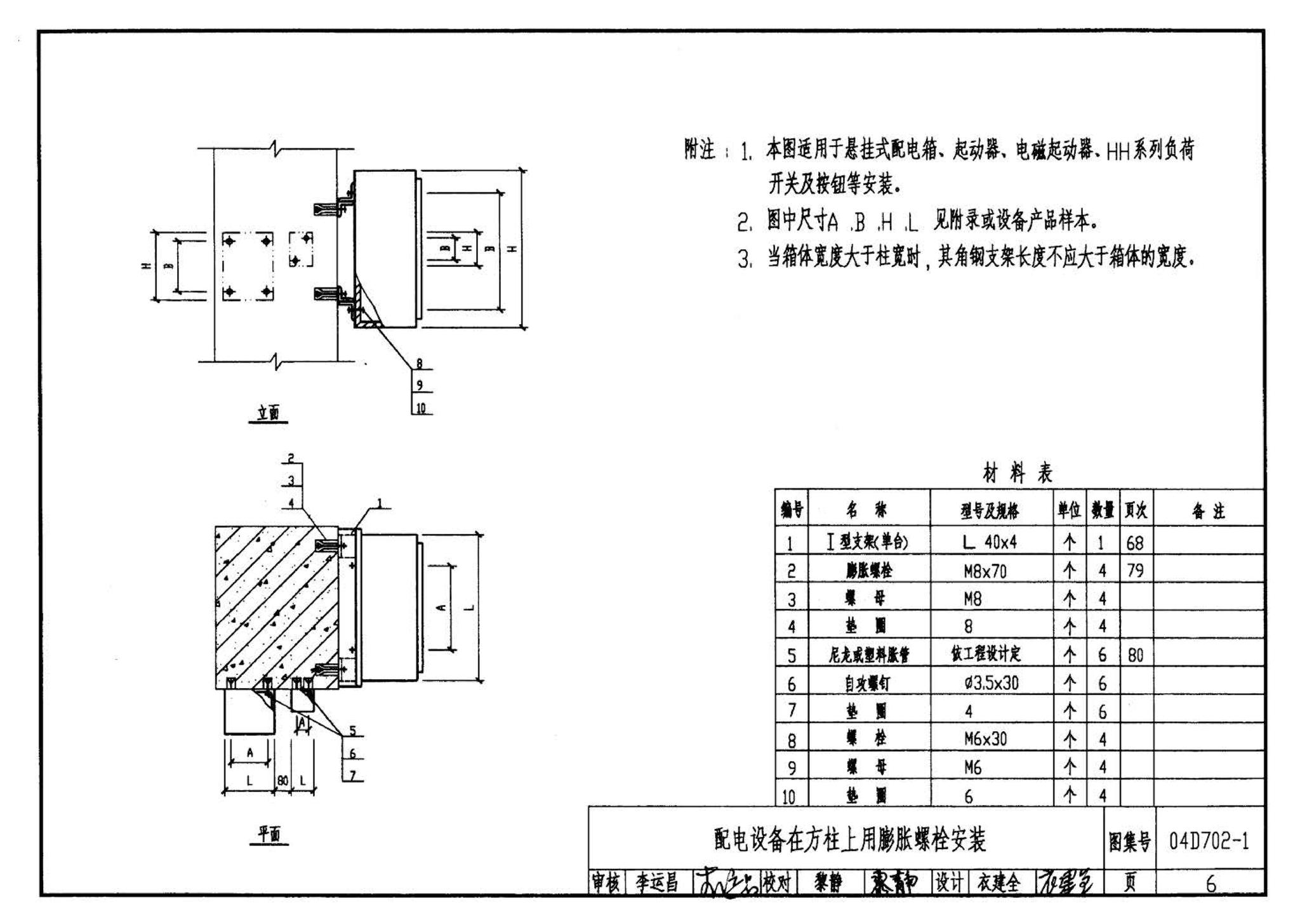 D702-1～3--常用低压配电设备及灯具安装（2004年合订本）