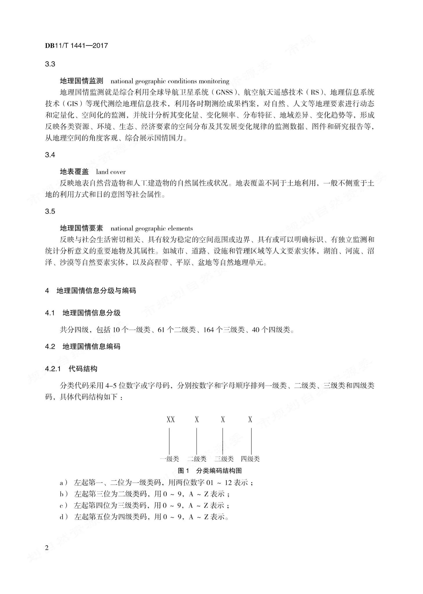 DB11/T1441-2017--地理国情信息内容与指标