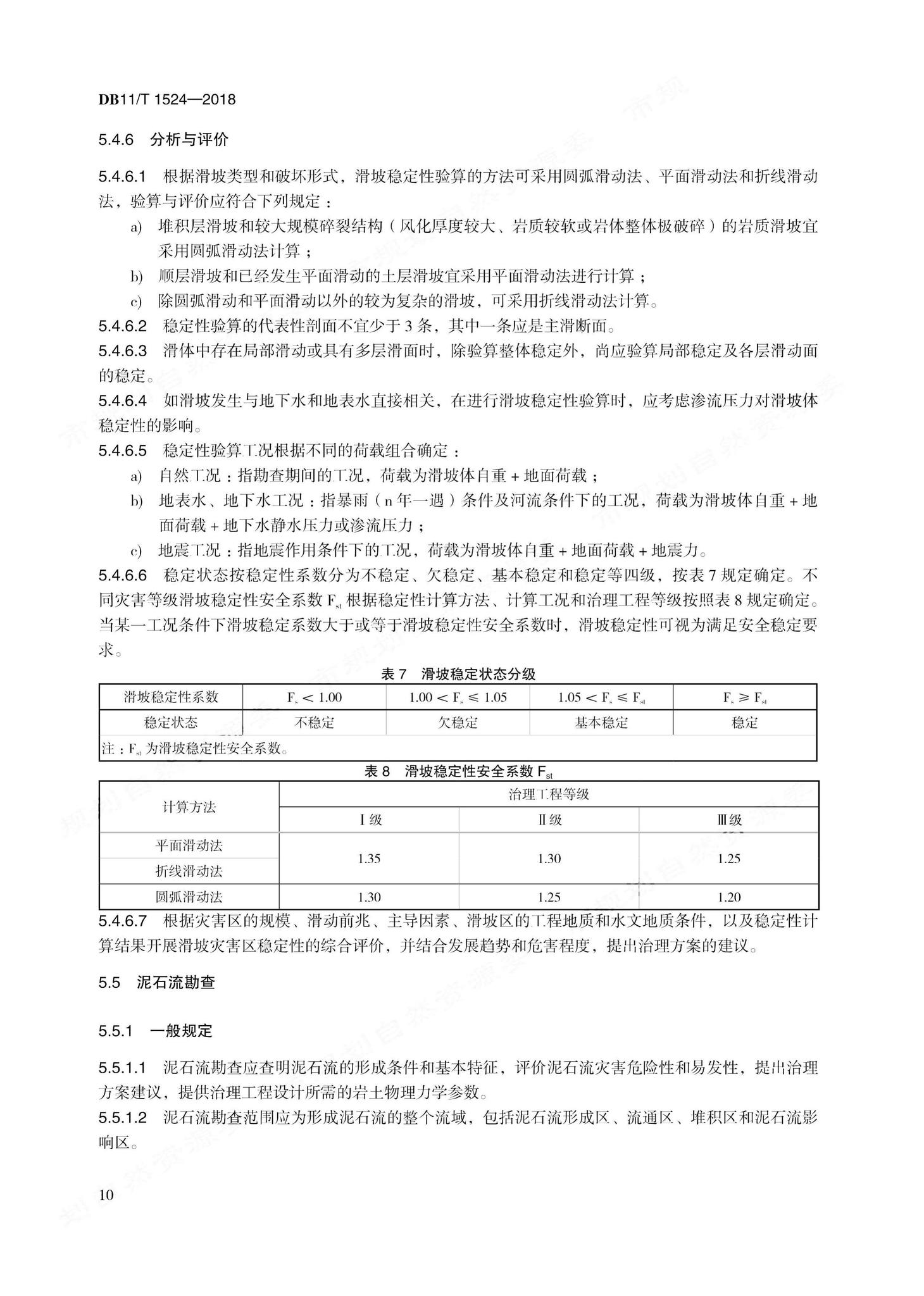 DB11/T1524-2018--地质灾害治理工程实施技术规范