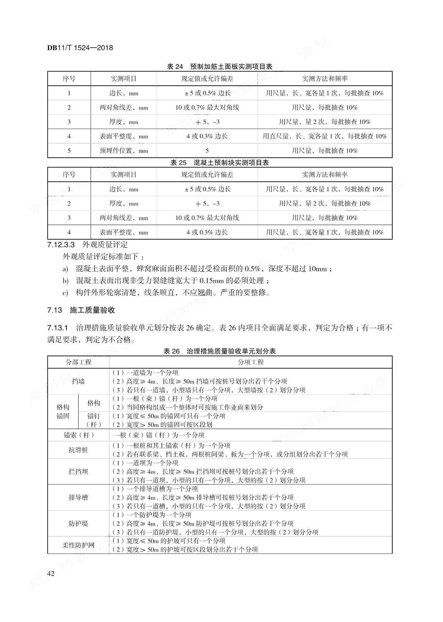 DB11/T1524-2018--地质灾害治理工程实施技术规范