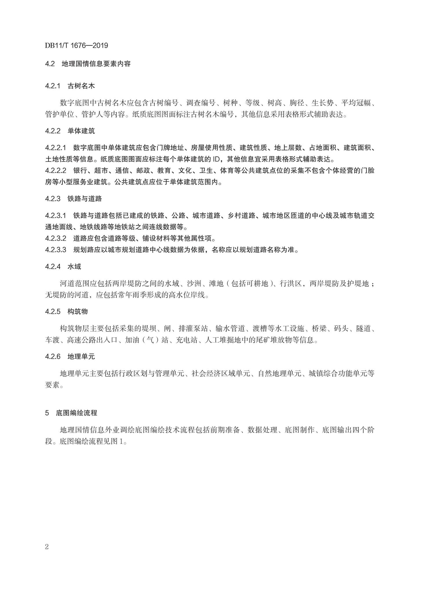 DB11/T1676-2019--地理国情信息外业调绘底图制作技术规程