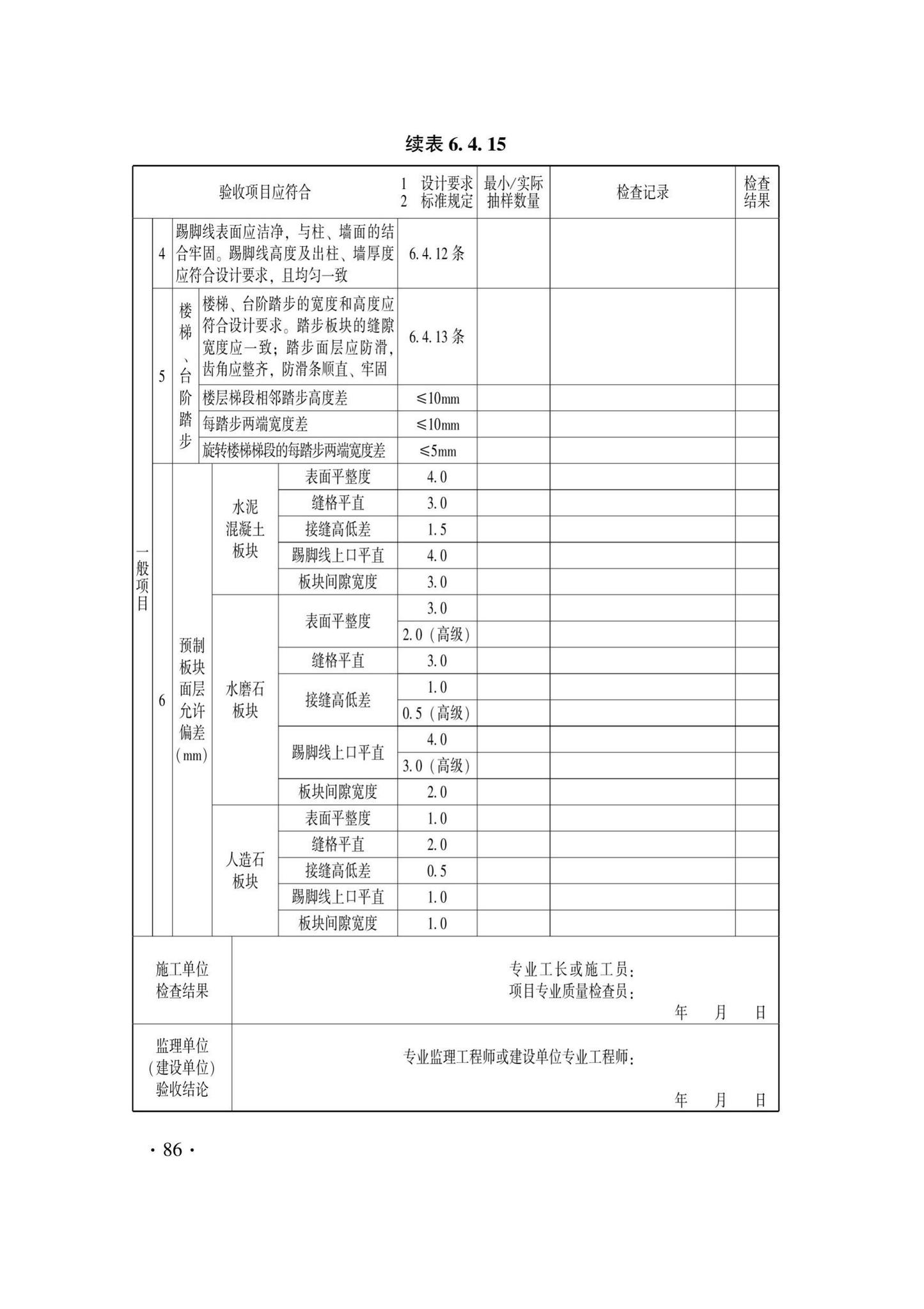 DB33/T1228-2020--建筑地面工程施工质量验收检查用表标准