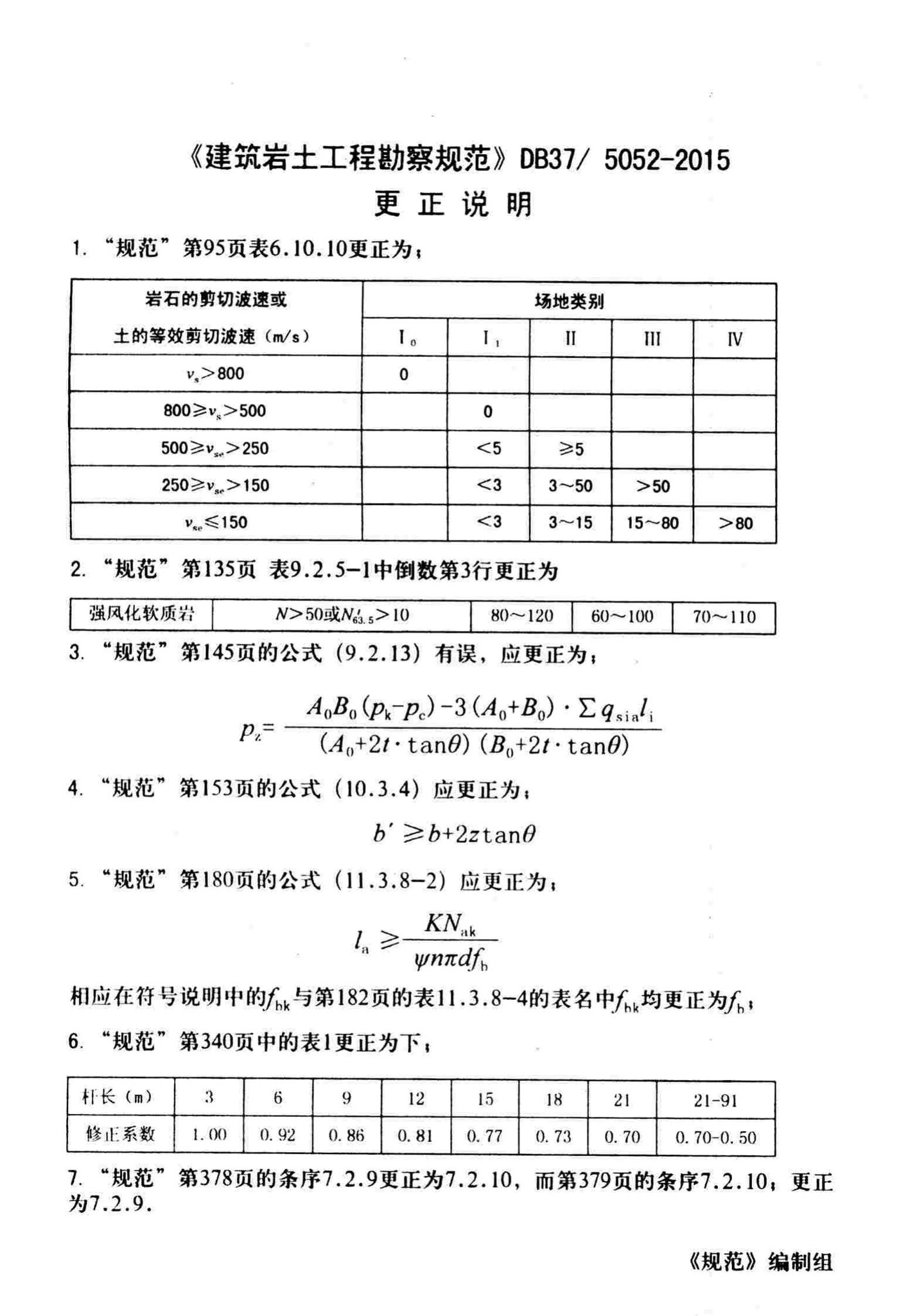DB37/5052-2015--建筑岩土工程勘察设计规范