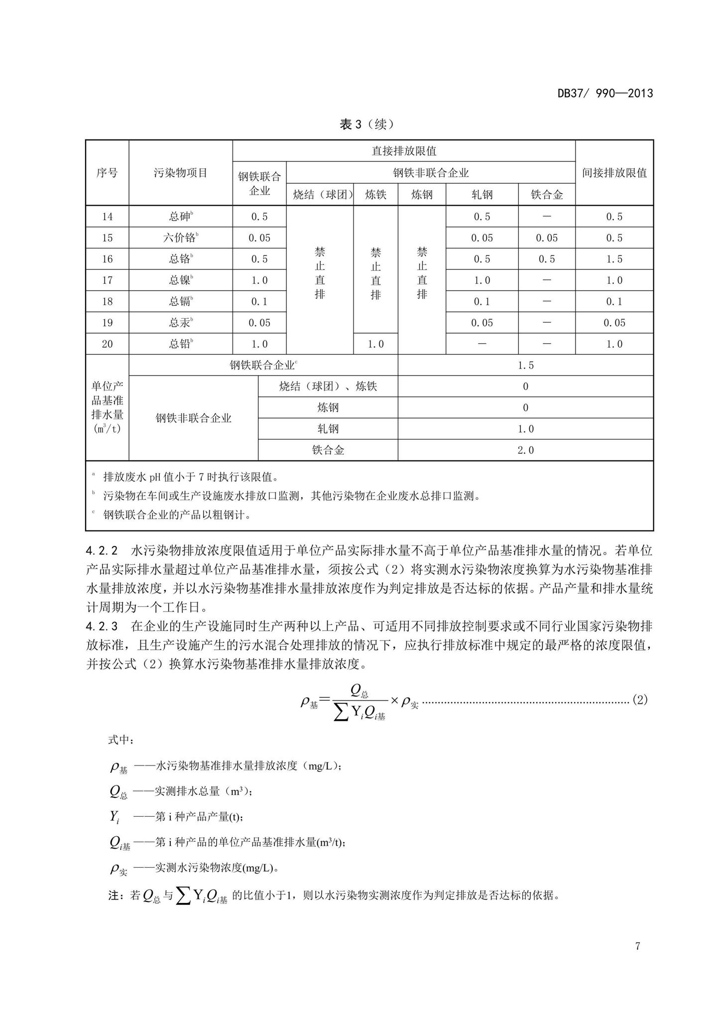 DB37/990-2013--山东省钢铁工业污染物排放标准