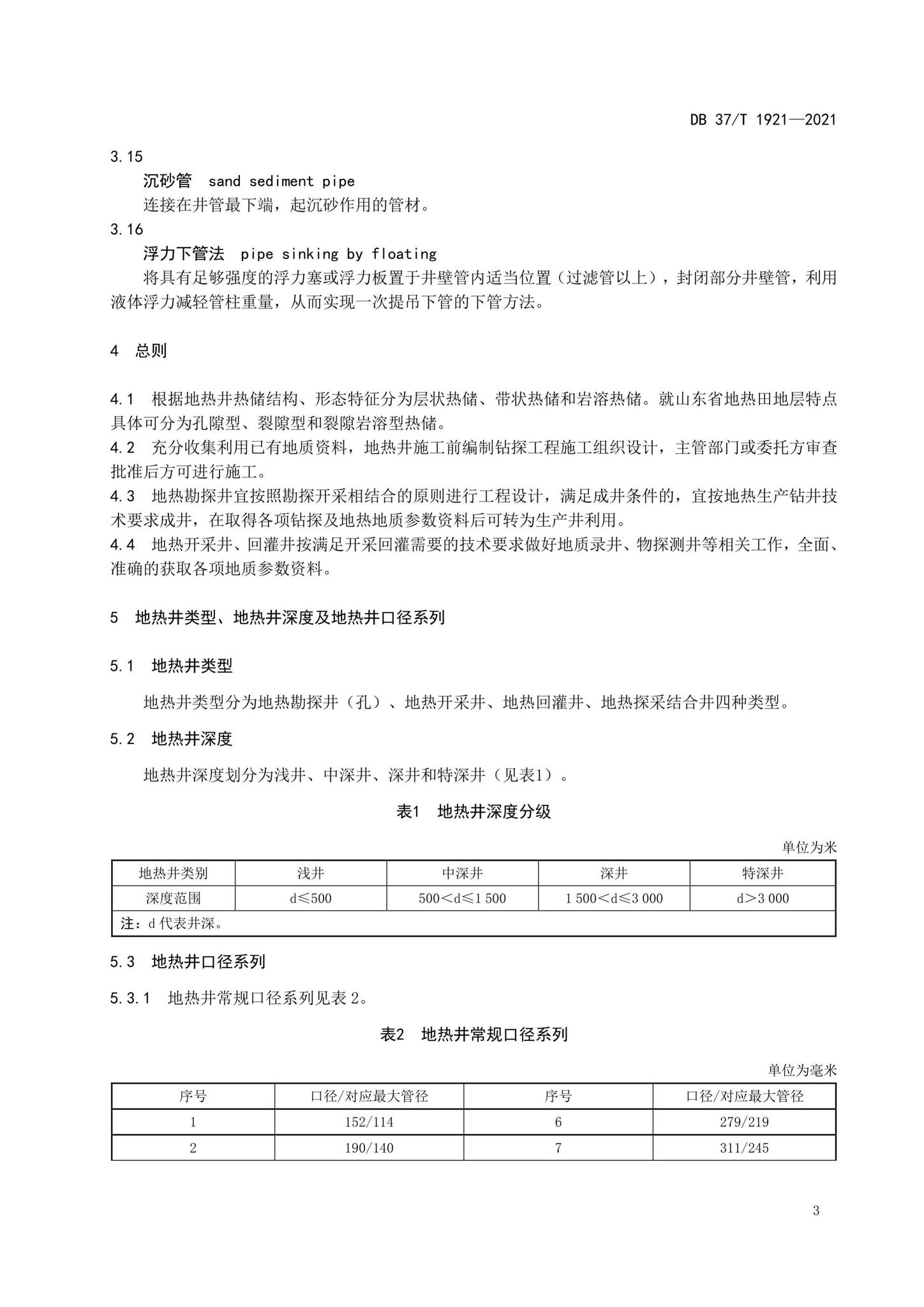 DB37/T1921-2021--地热钻探规程