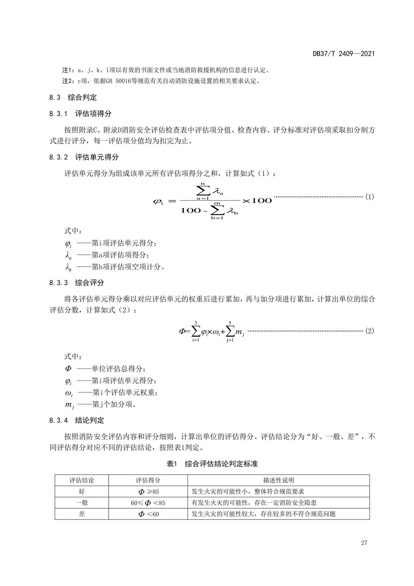 DB37/T2409-2021--单位消防安全评估规程